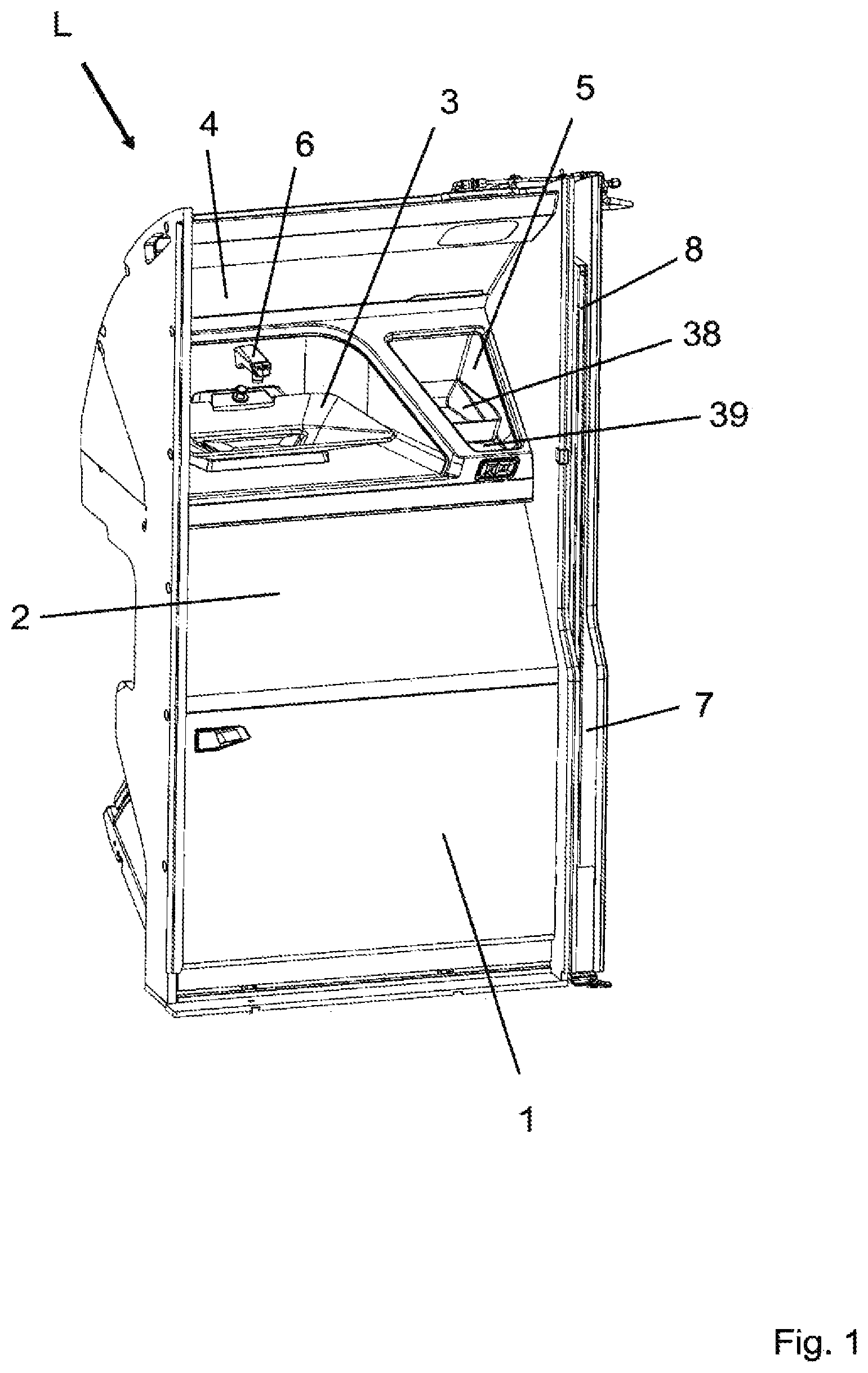 Patent US12129032 Figure 1 – Lavatory arrangement