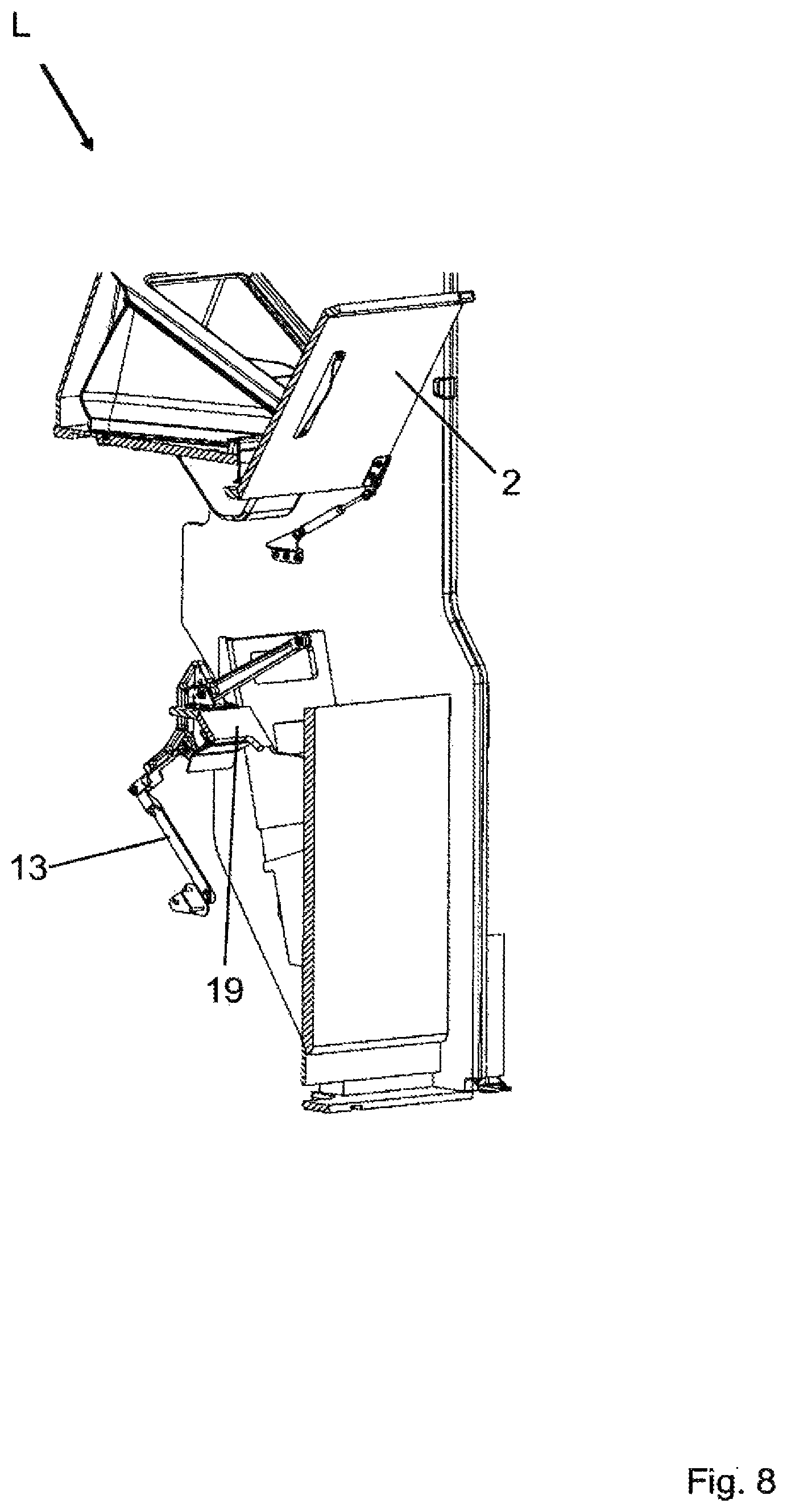 Patent US12129032 Figure 8 – Lavatory arrangement