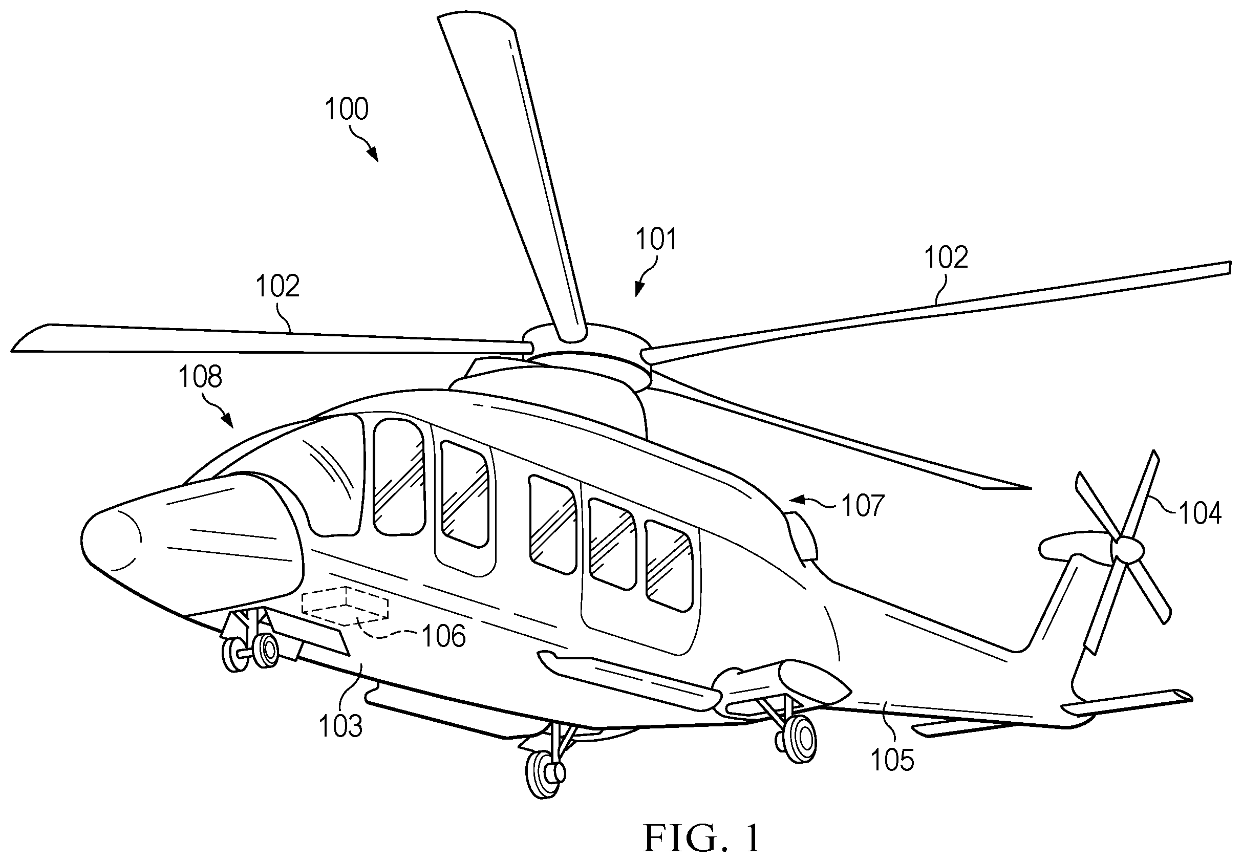 Patent US12129033 Figure 1 – Aircraft restraint system with haptic signaling