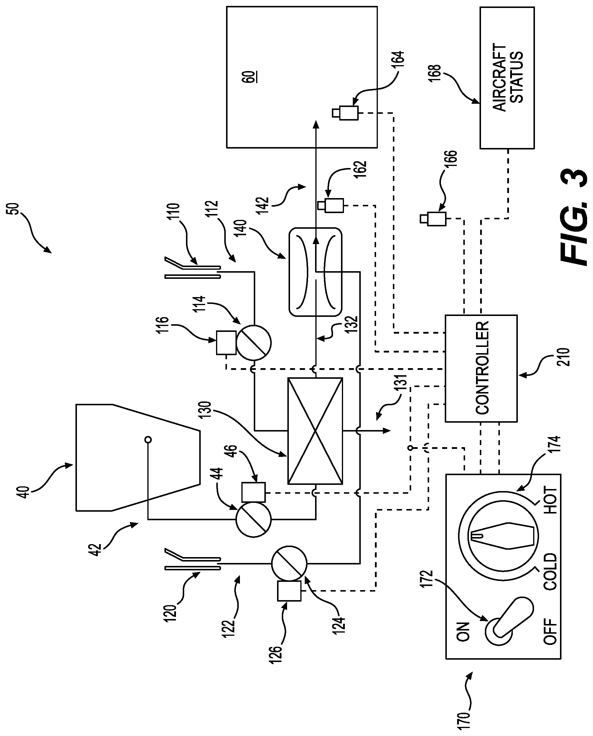 Patent US12129037 Figure 3 – Heating control system and method for unpressurized aircraft