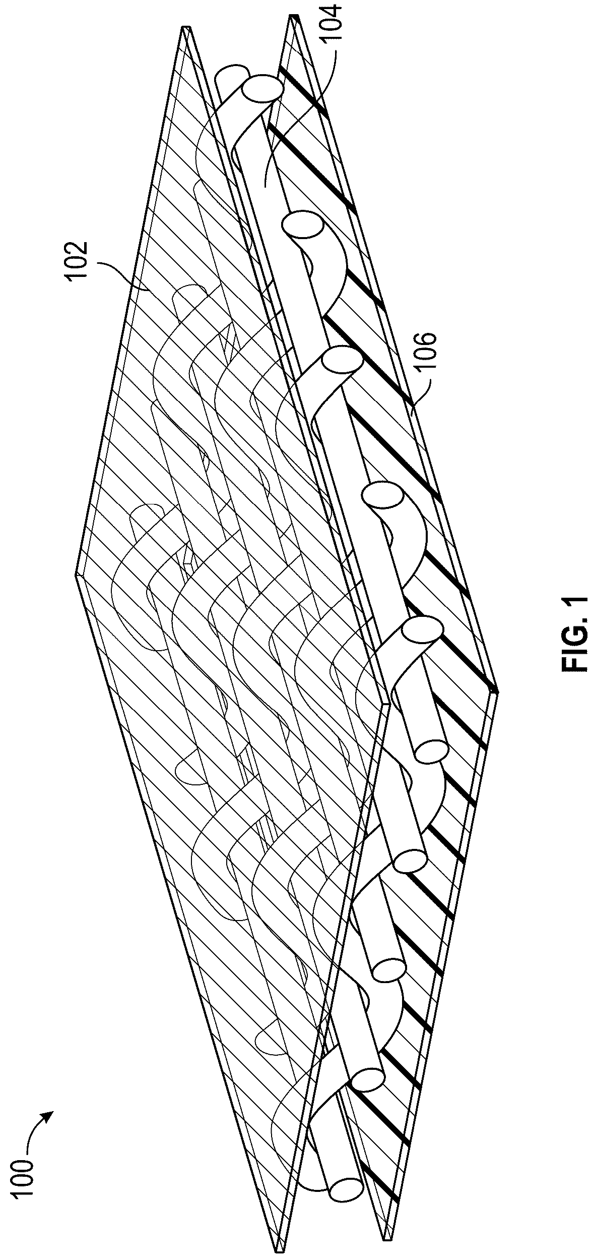 Patent US12129038 Figure 1 – Low emissivity material for inflatable safety products