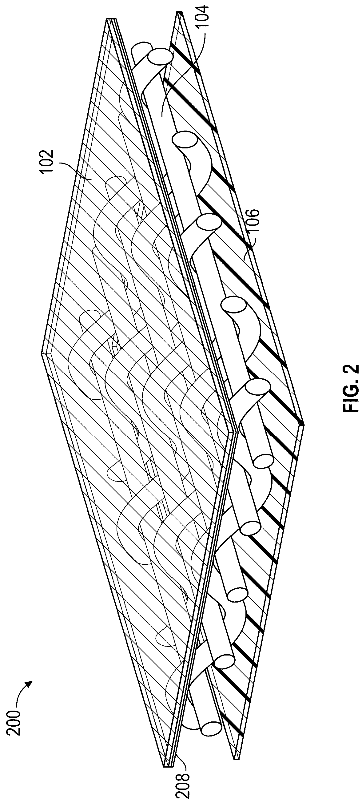 Patent US12129038 Figure 2 – Low emissivity material for inflatable safety products