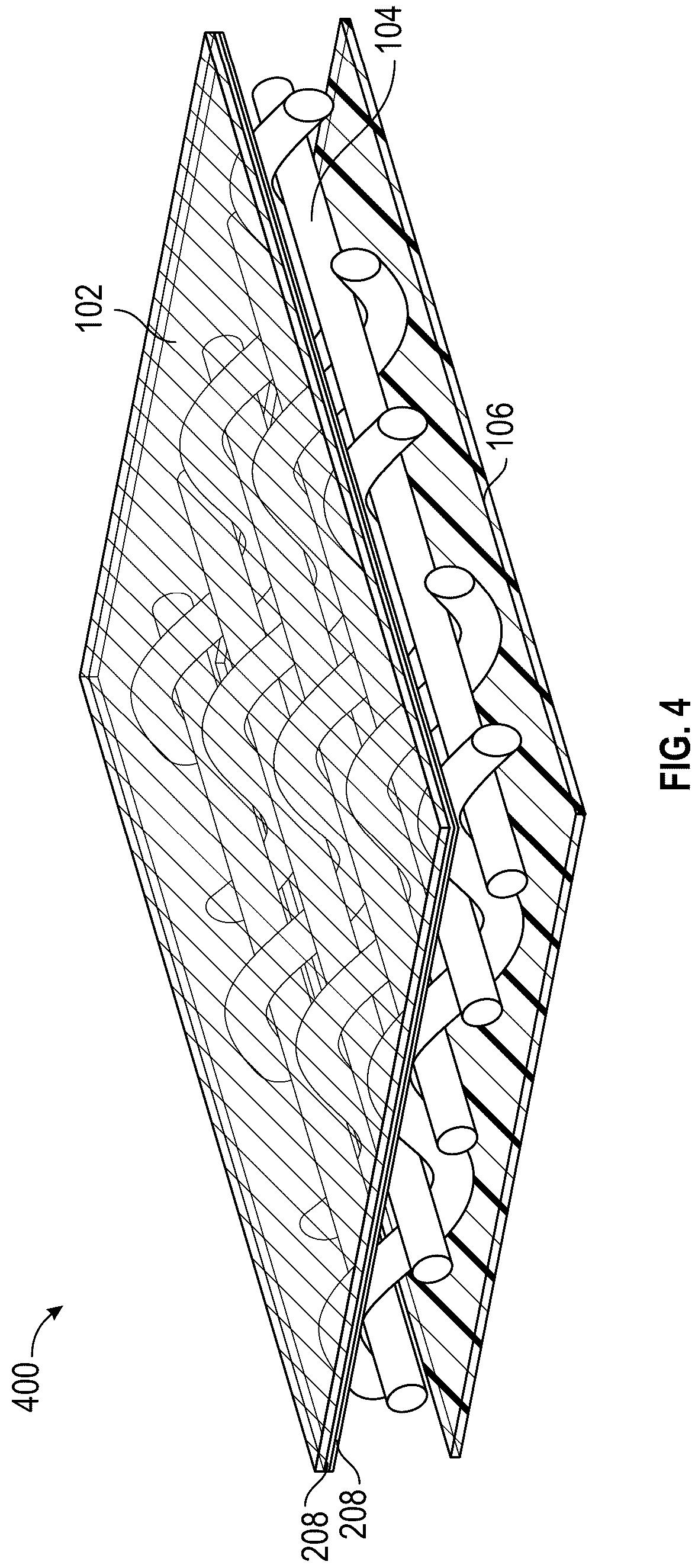 Patent US12129038 Figure 4 – Low emissivity material for inflatable safety products