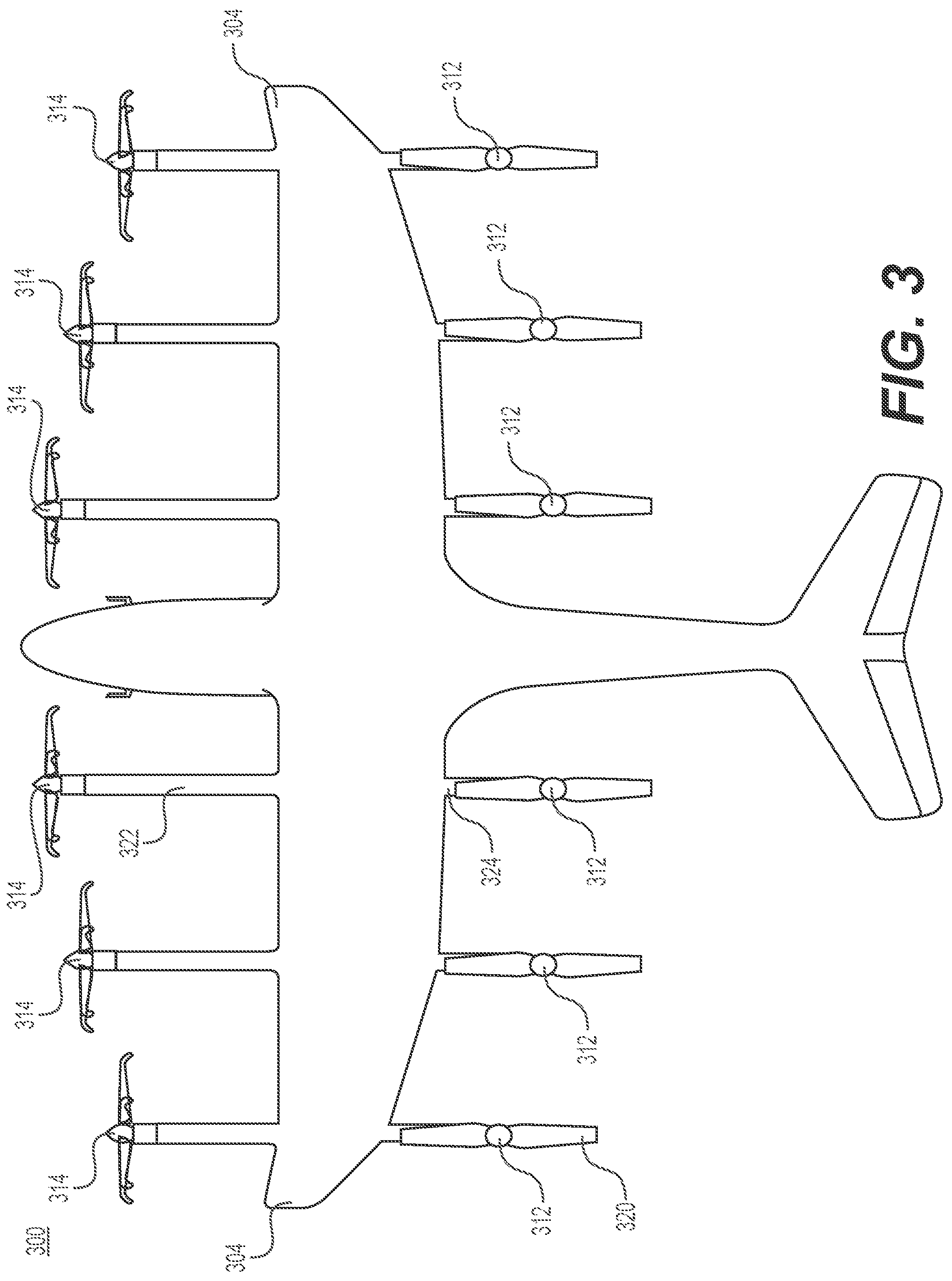 Patent US12129040 Figure 3 – Systems and methods for oil management in gearboxes for eVTOL aircraft