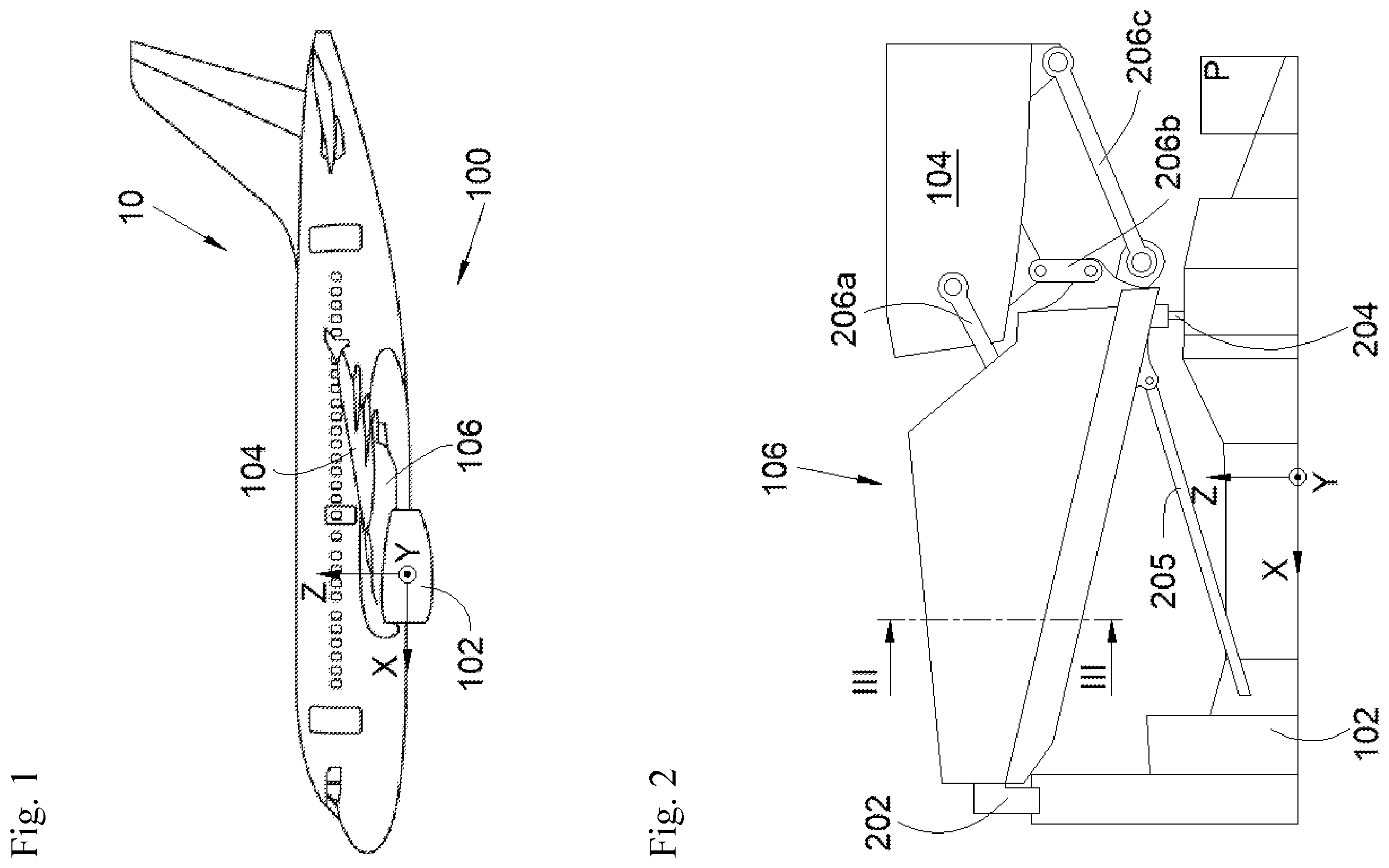 Patent US12129041 Figure 1 – Engine pylon for coupling a jet engine to a wing of an aircraft