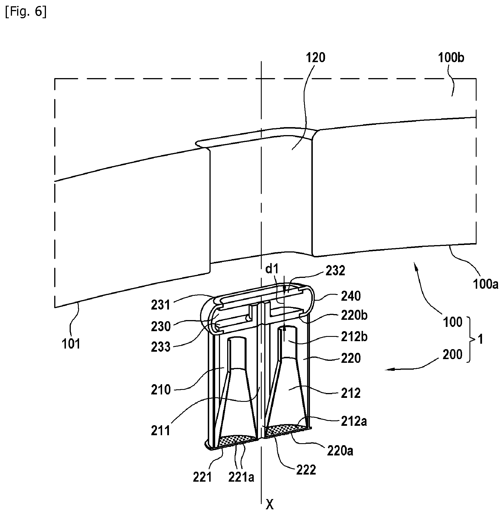 Patent US12129042 Figure 6 – Acoustic sealing element