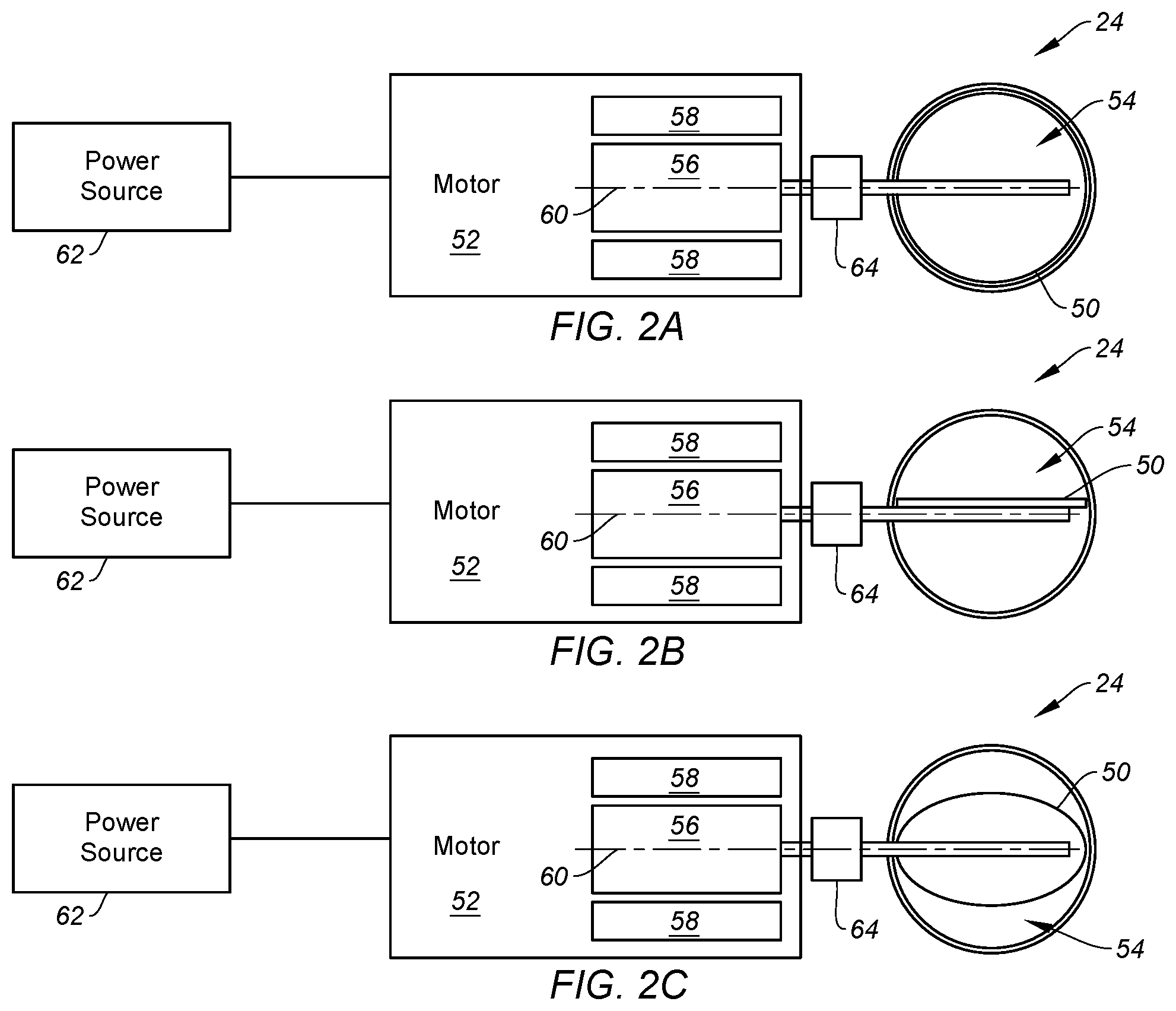 Patent US12129043 Figure 2 – Aircraft heat exchanger bypass flow control with electric motor
