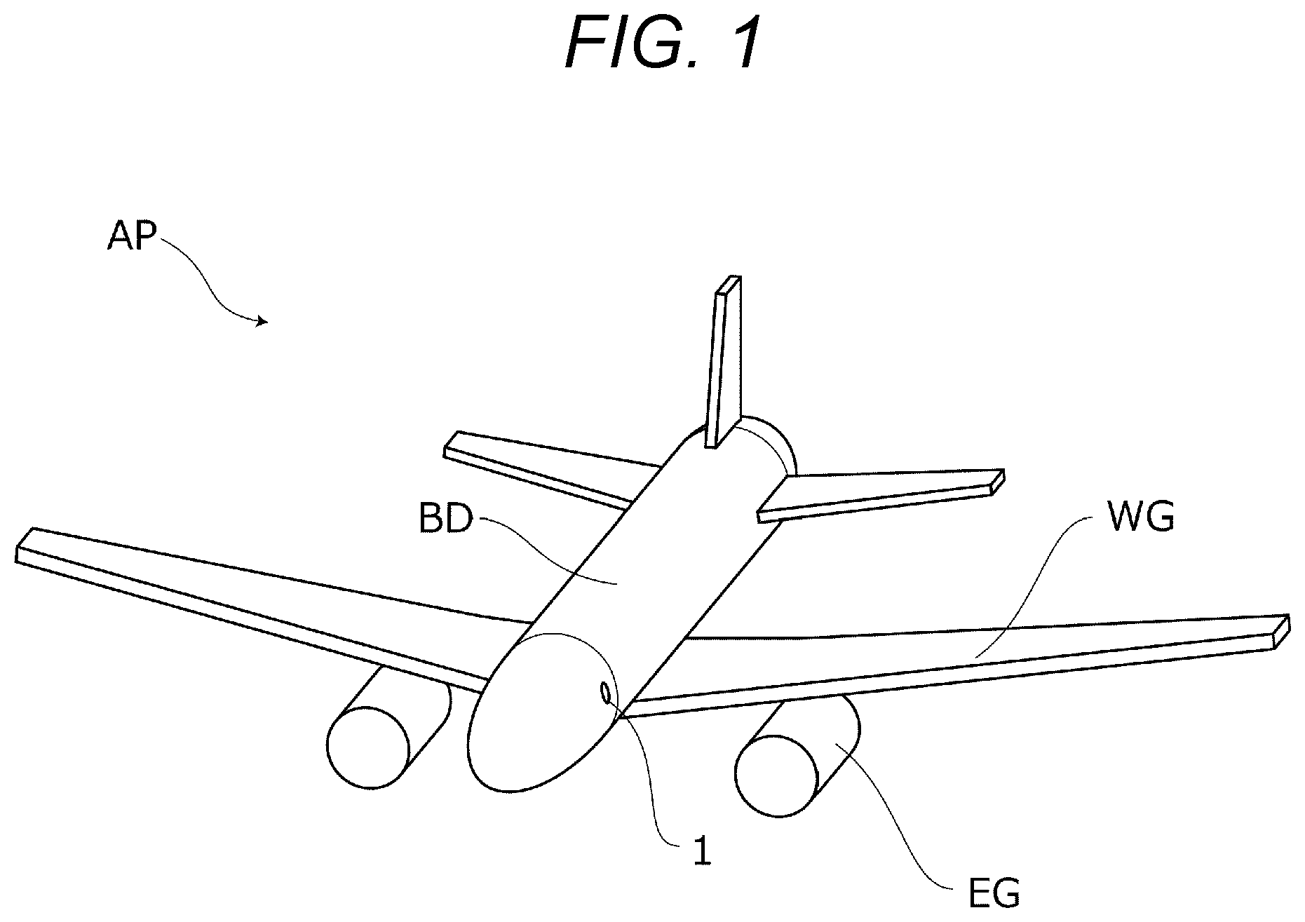 Patent US12129047 Figure 1 – Aircraft lighting unit with lens that splits light of single light-emitting element in different directions