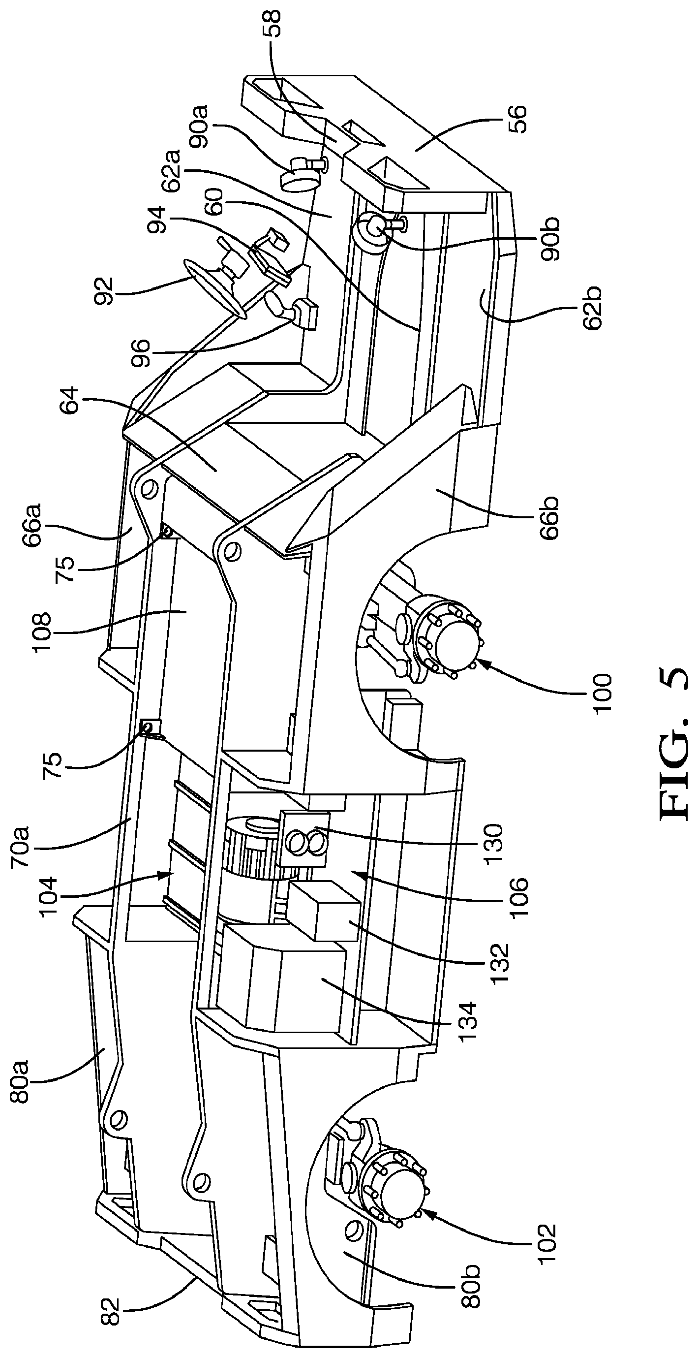 Patent US12129049 Figure 3 – Transmission arrangement for an electric pushback vehicle