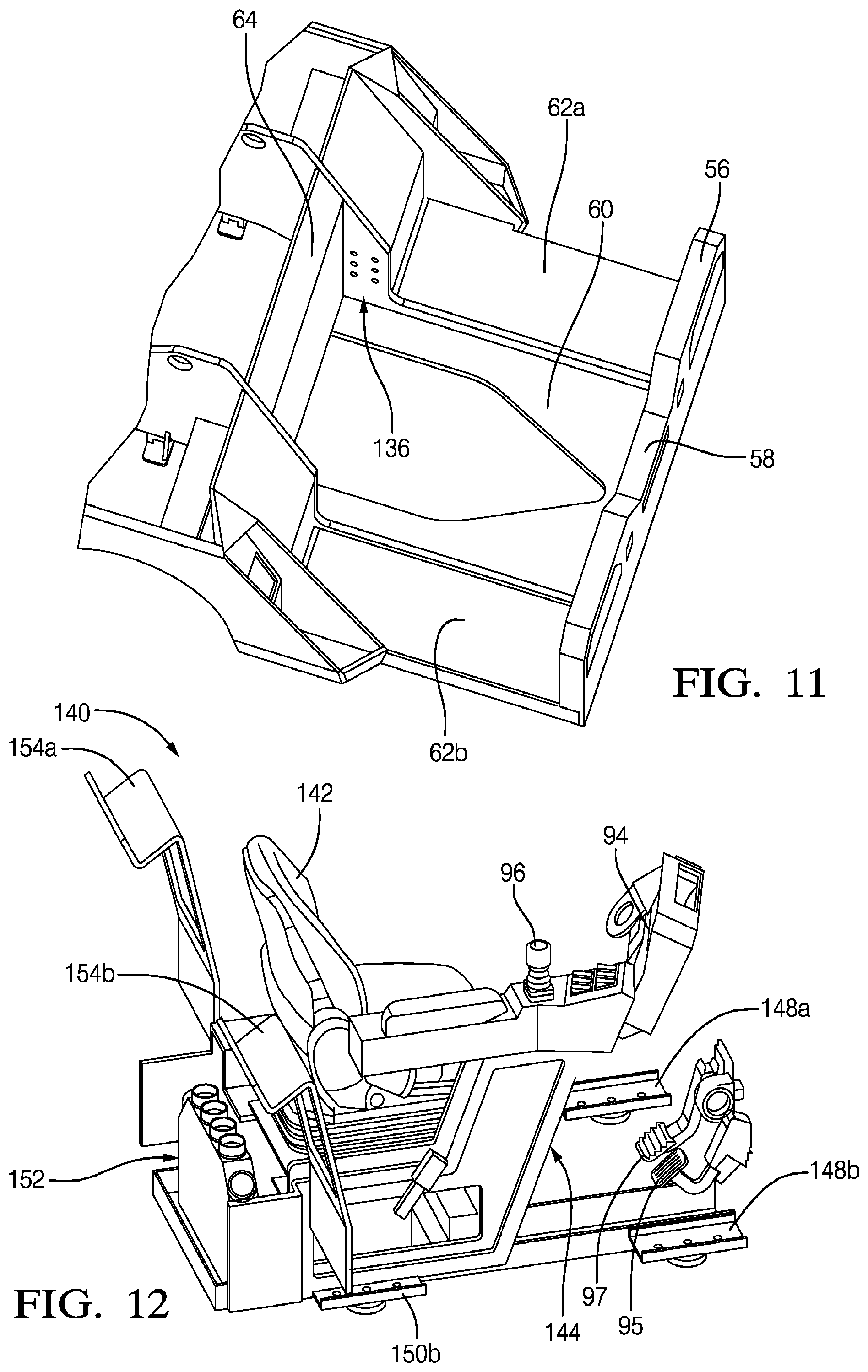 Patent US12129049 Figure 8 – Transmission arrangement for an electric pushback vehicle