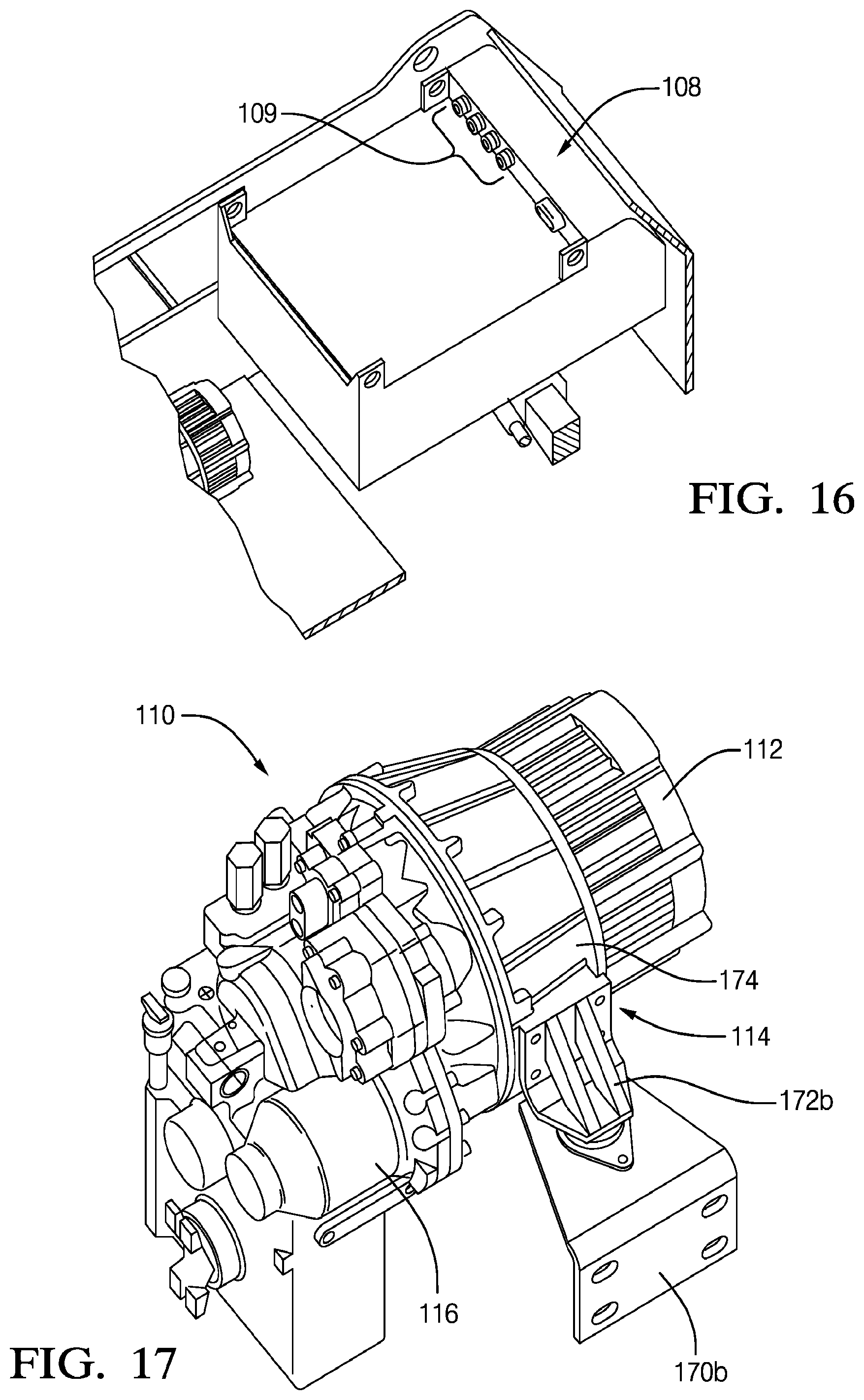 Patent US12129049 Figure 11 – Transmission arrangement for an electric pushback vehicle