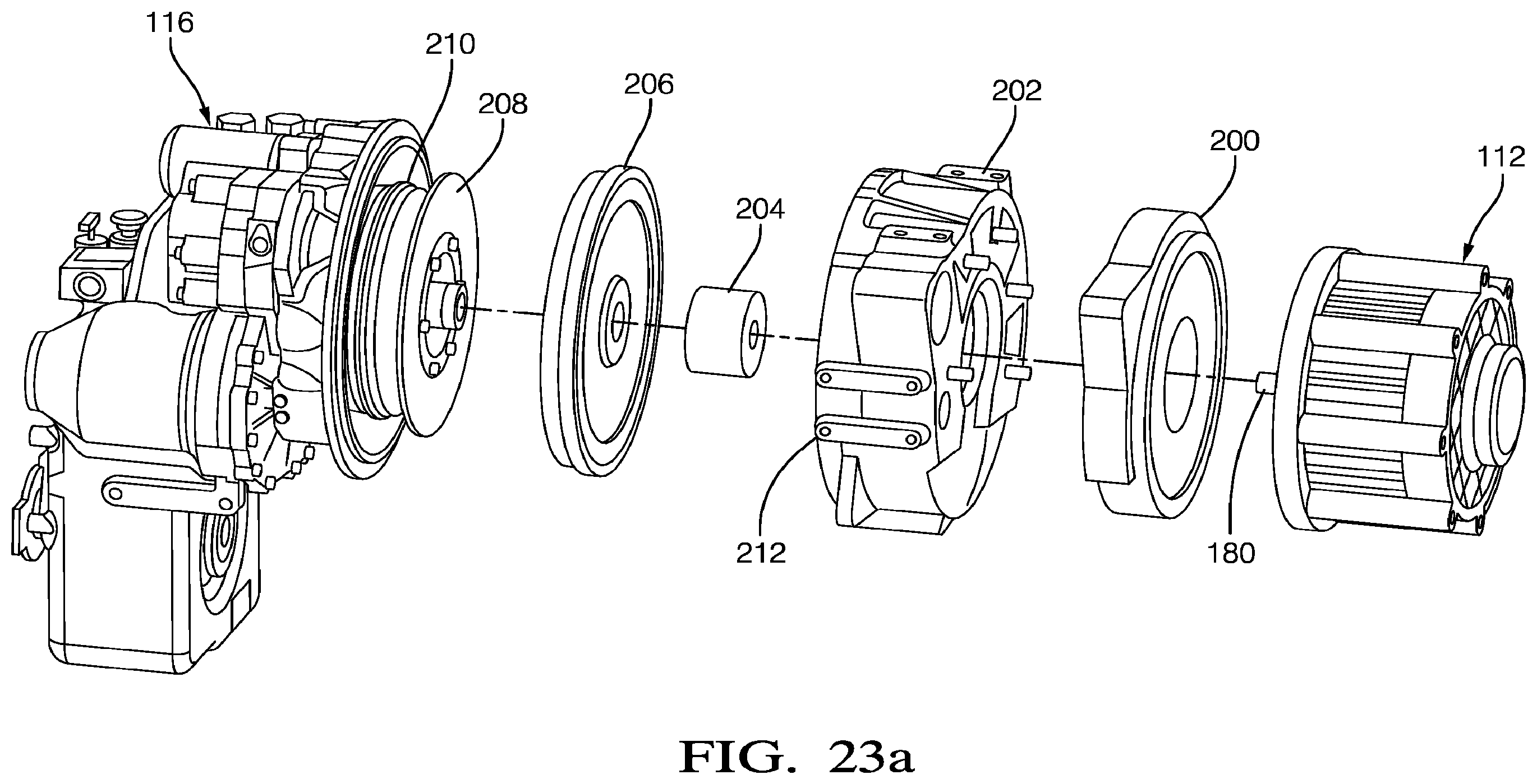Patent US12129049 Figure 17 – Transmission arrangement for an electric pushback vehicle