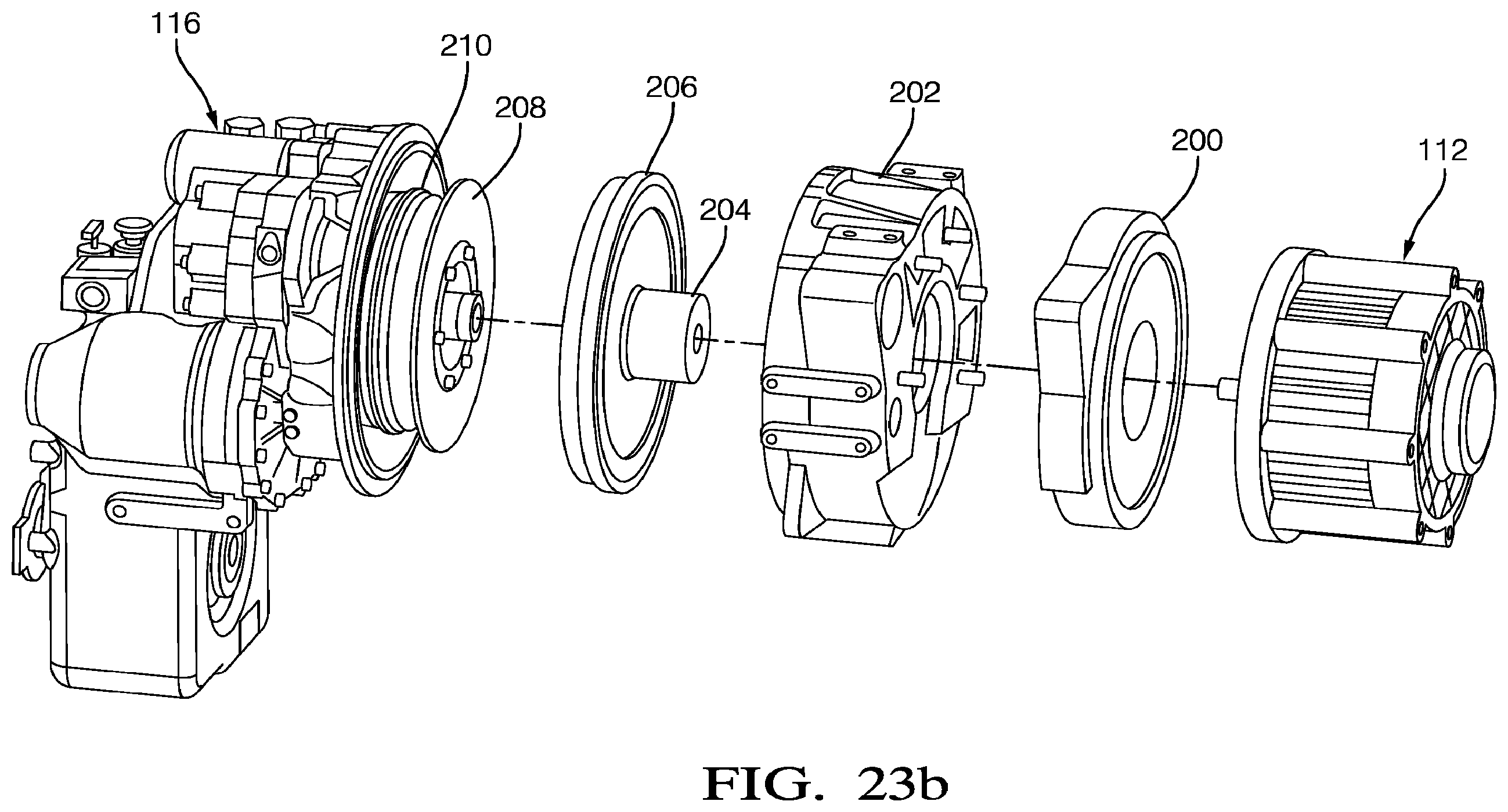 Patent US12129049 Figure 18 – Transmission arrangement for an electric pushback vehicle