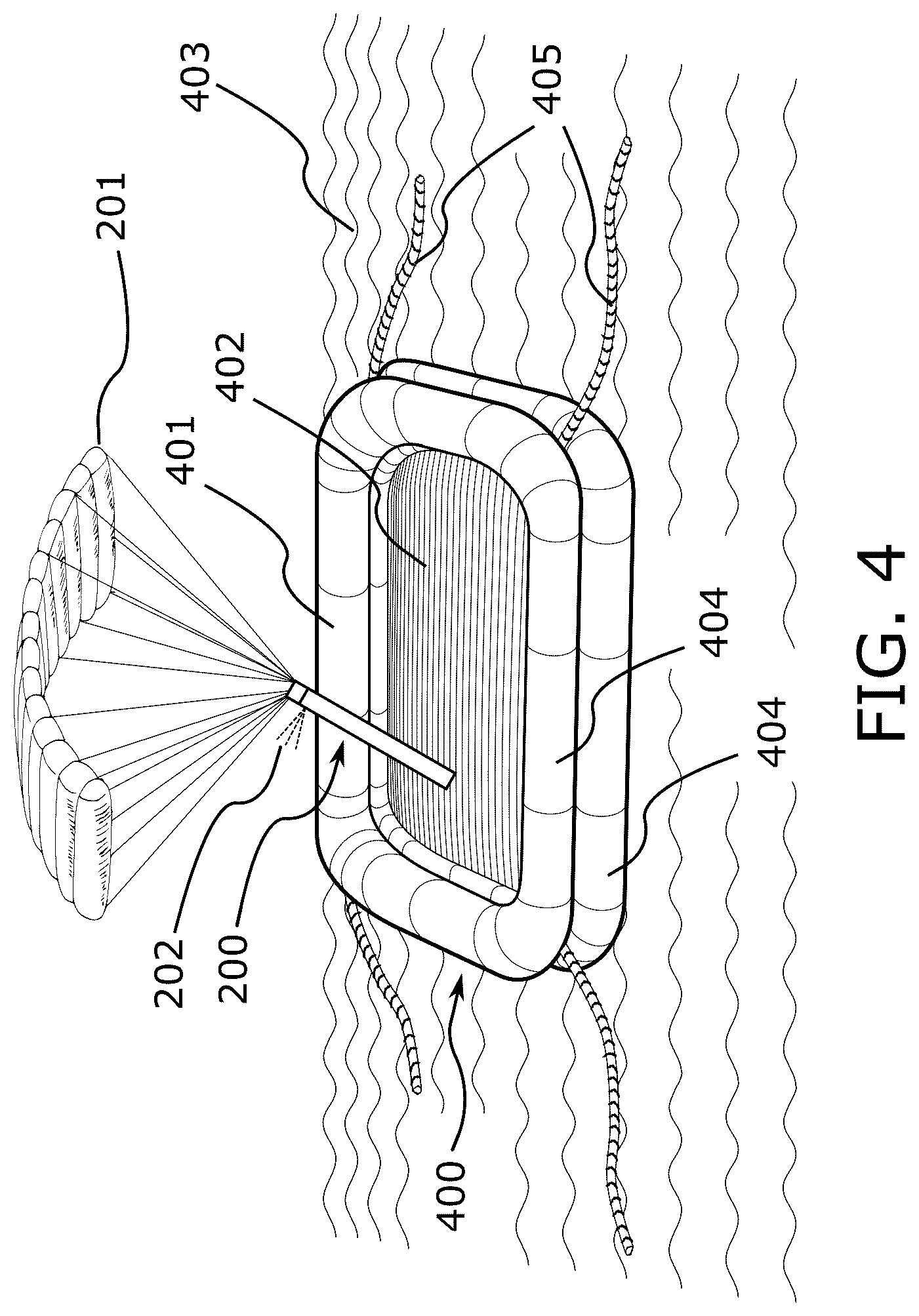 Patent US12129054 Figure 4 – VTOL aircraft-conducted soft capture, preserving and landing of spacecrafts