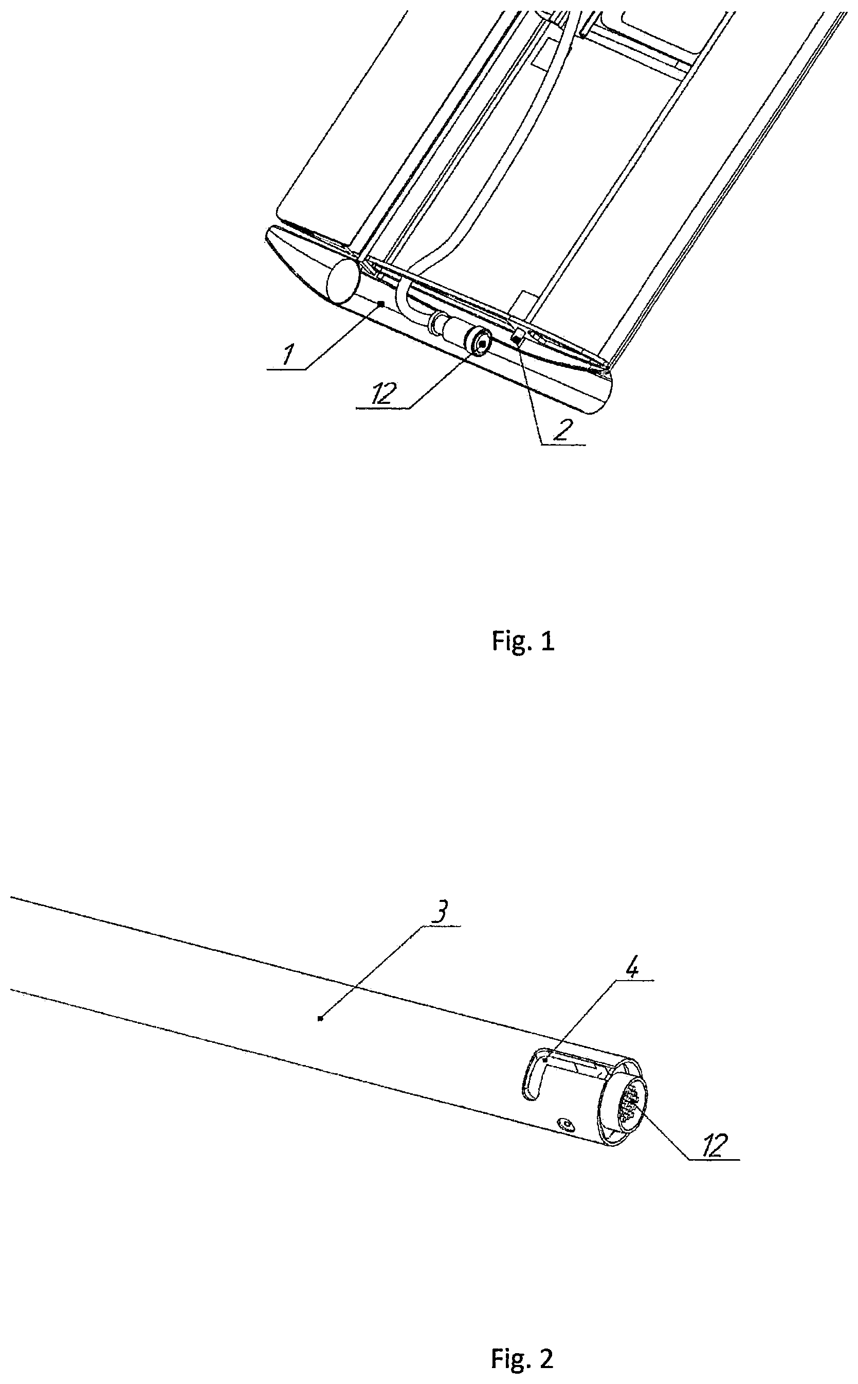 Patent US12129057 — UAV structural elements quick release fastening system — Figure 1