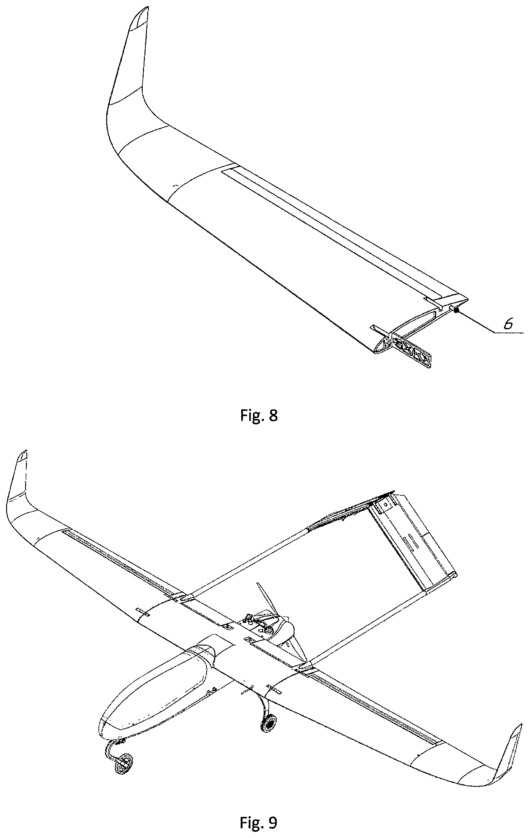 Patent US12129057 Figure 5 – UAV structural elements quick release fastening system
