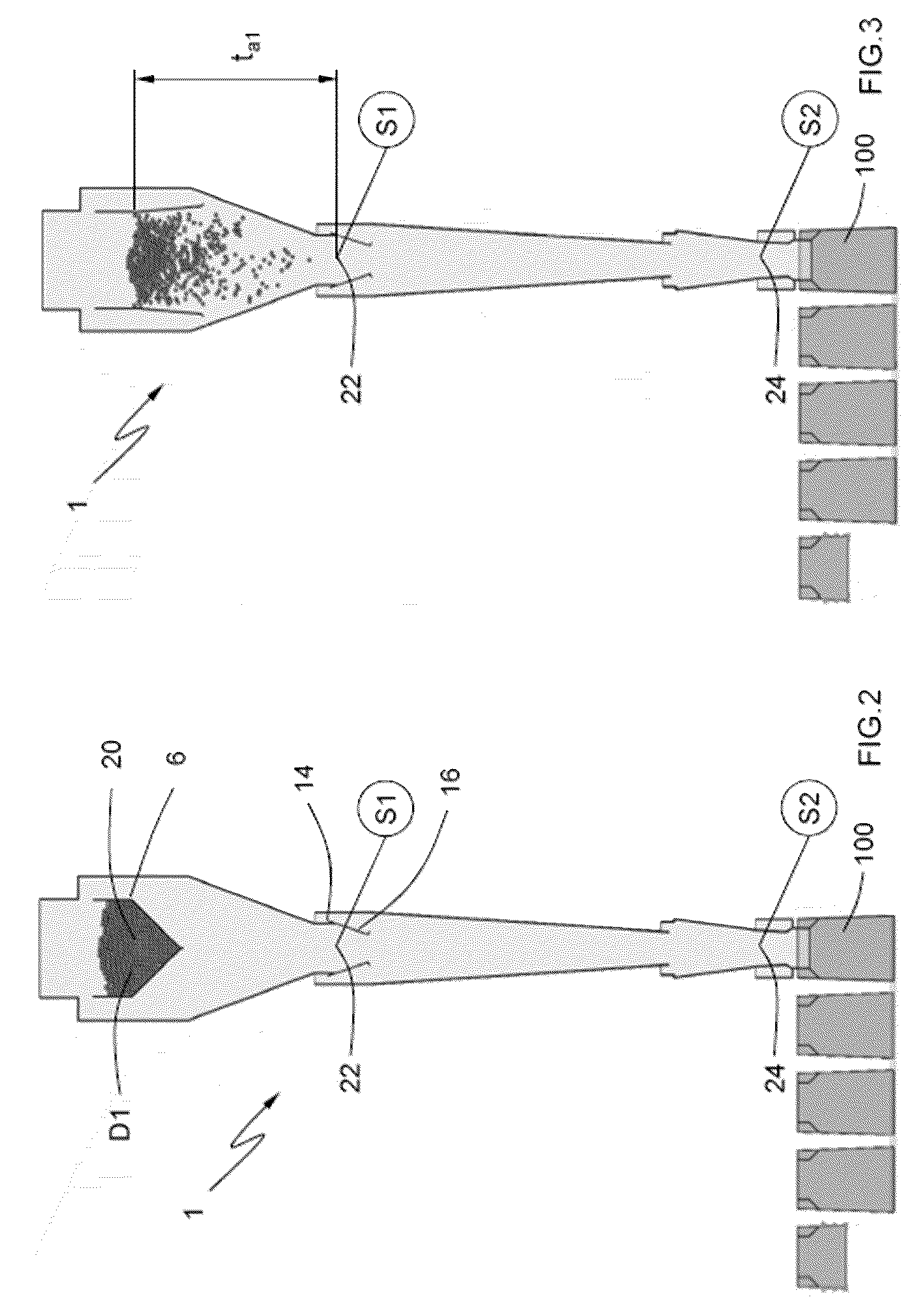Patent US12129058 Figure 2 – Flow regulation system for the filling of a sack with a granular product, and corresponding machine and method