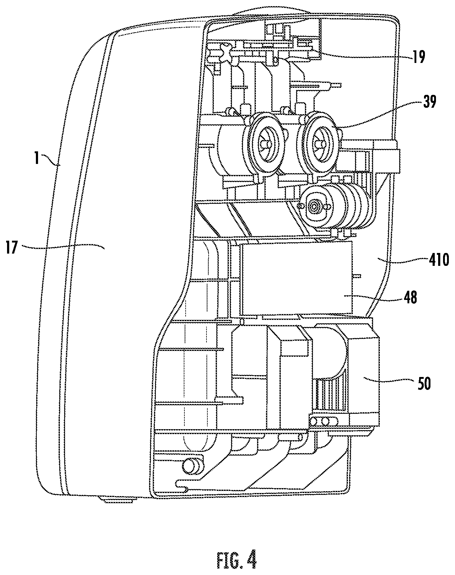 Patent US12129061 Figure 4 – Vacuum chamber for sealing storage bags and accessories therefor