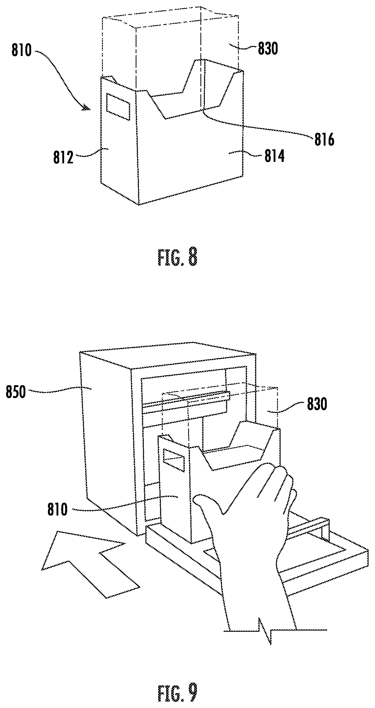 Patent US12129061 Figure 8 – Vacuum chamber for sealing storage bags and accessories therefor