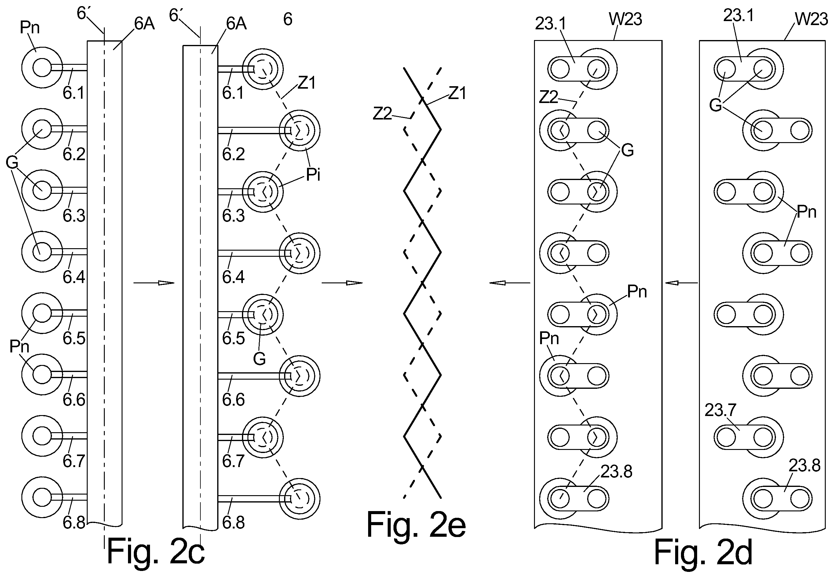 Patent US12129062 Figure 5 – Packaging machine with a grouping device and method for producing single-layer groups of partially overlapping products