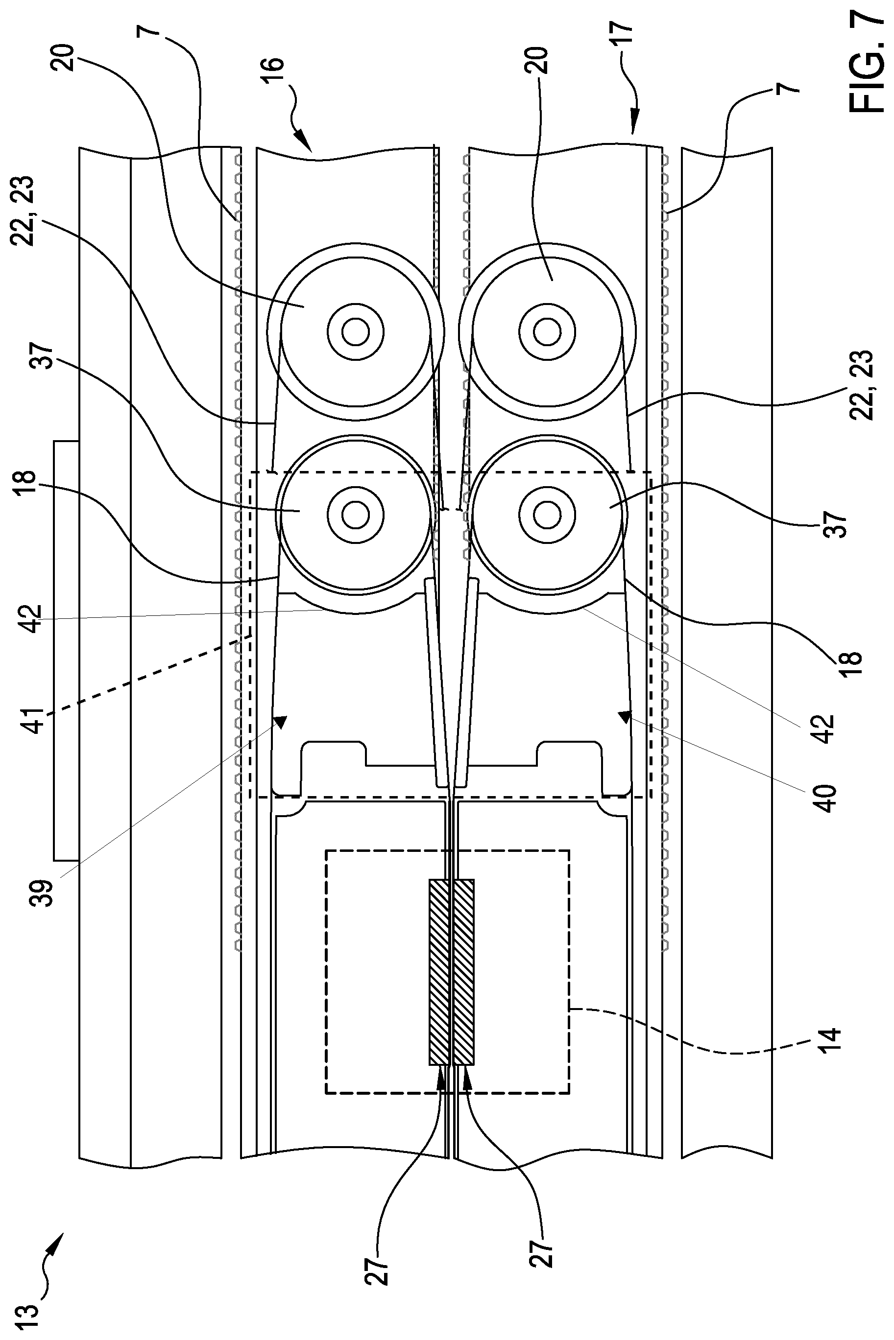 Patent US12129063 Figure 6 – Packaging apparatus and process