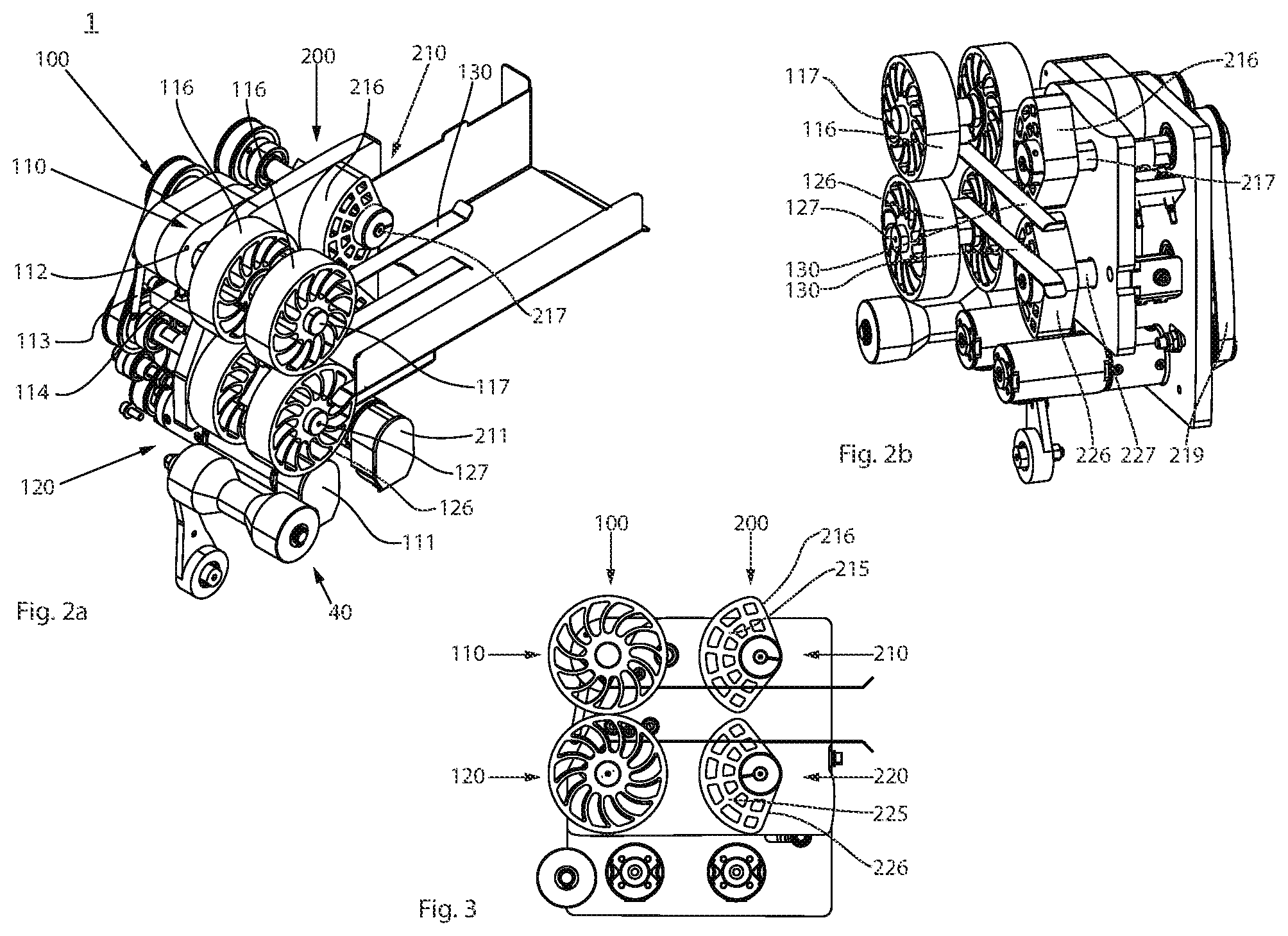 Patent US12129067 Figure 2 – Separating device and method for separating a blister tube, and packaging device comprising a separating device