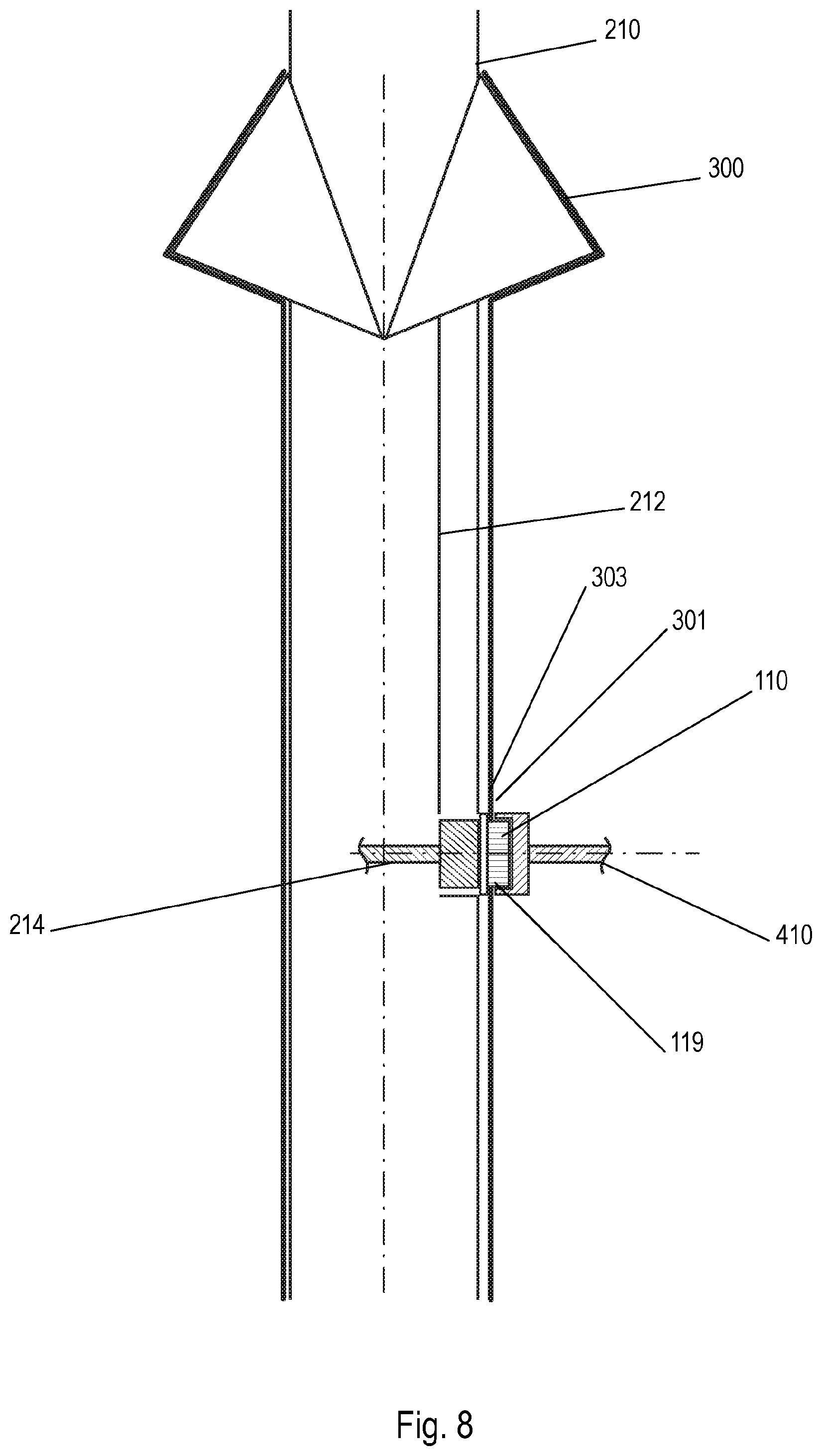 Patent US12129069 Figure 8 – System and method for producing packages provided with a reversible closing system