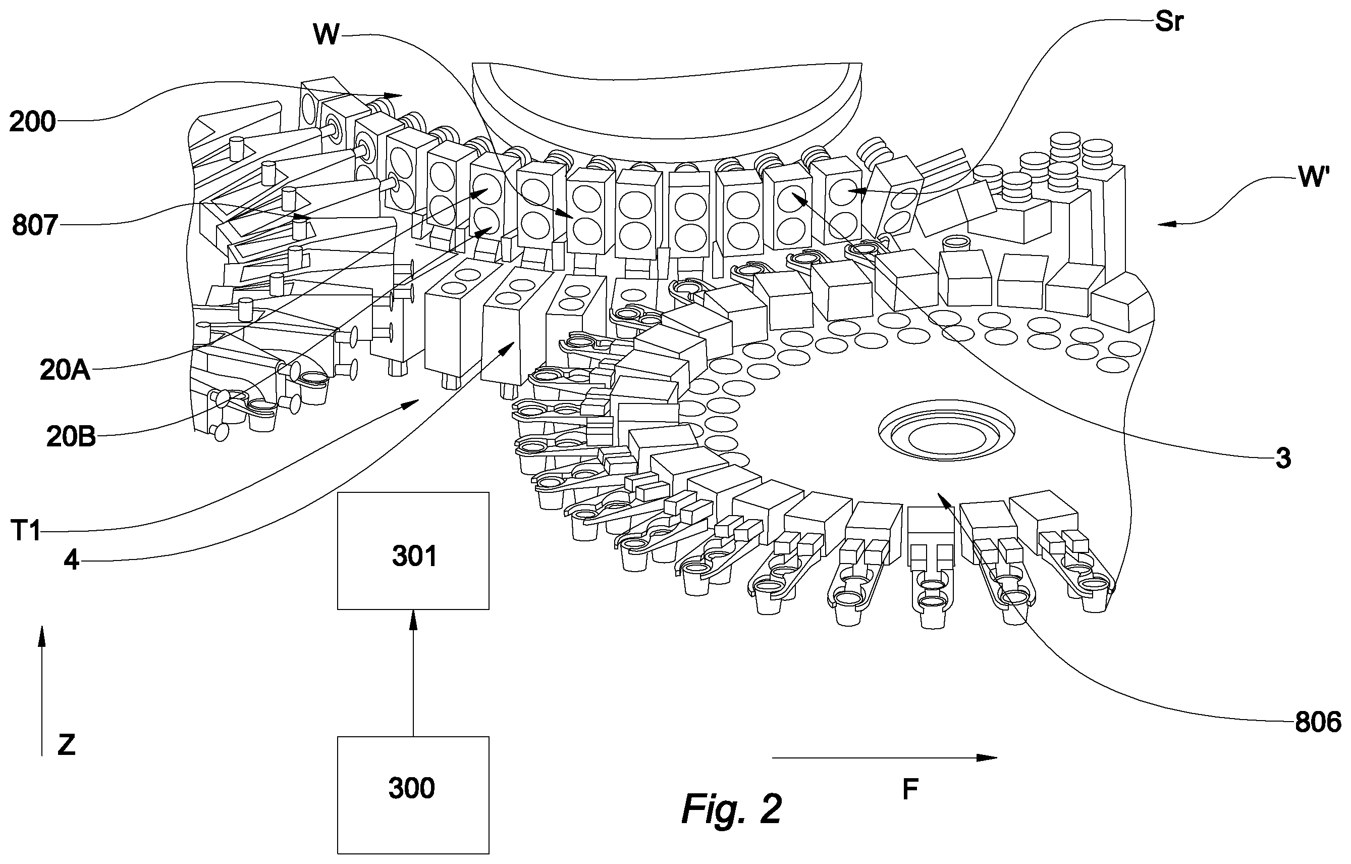 Patent US12129070 Figure 2 – Coupling device for coupling a component to an article