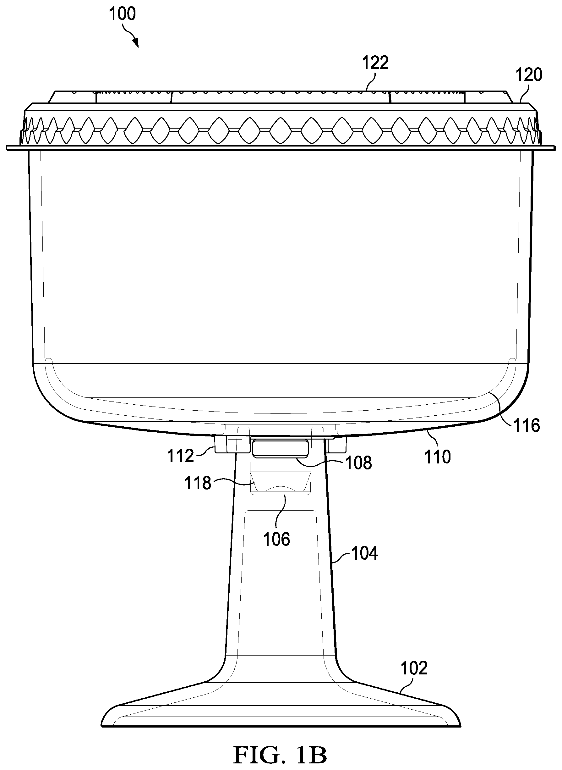 Patent US12129075 Figure 2 – Apparatus for storing and extracting an edible substance