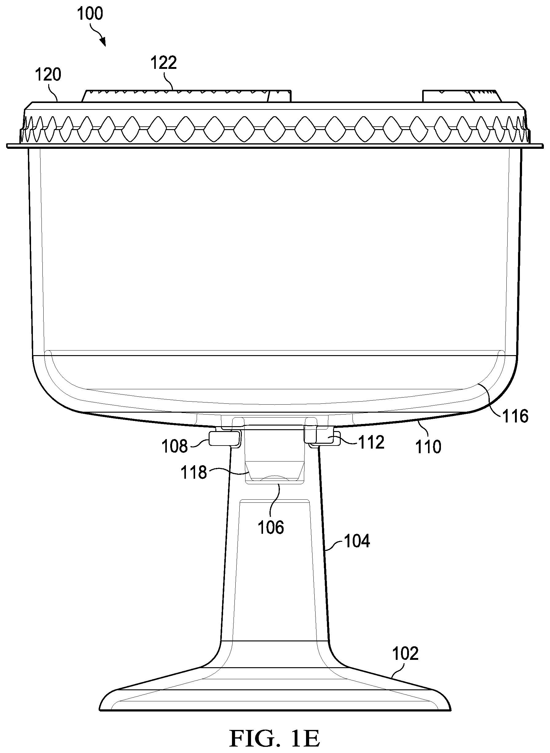 Patent US12129075 Figure 5 – Apparatus for storing and extracting an edible substance