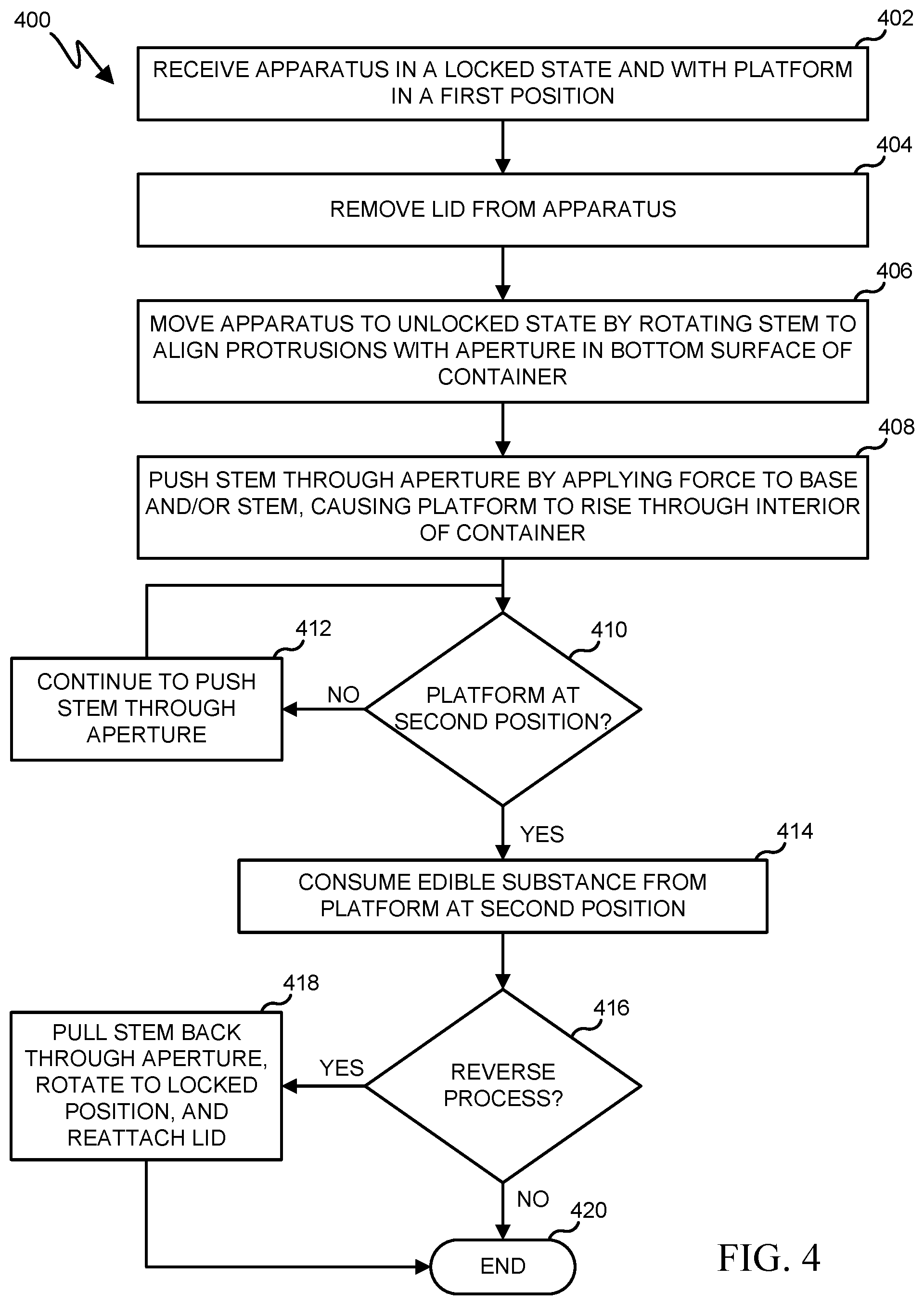Patent US12129075 Figure 12 – Apparatus for storing and extracting an edible substance