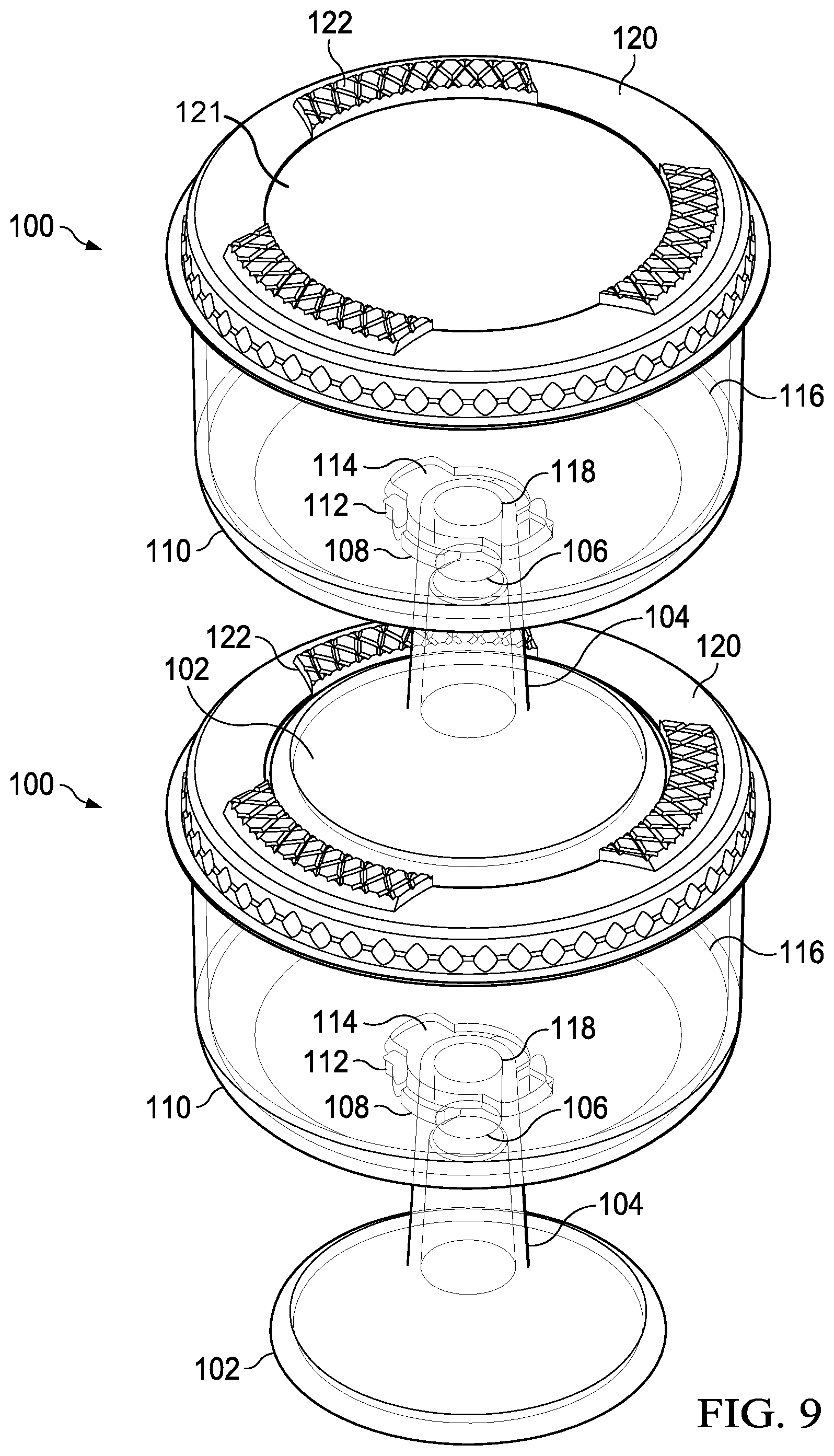 Patent US12129075 Figure 18 – Apparatus for storing and extracting an edible substance