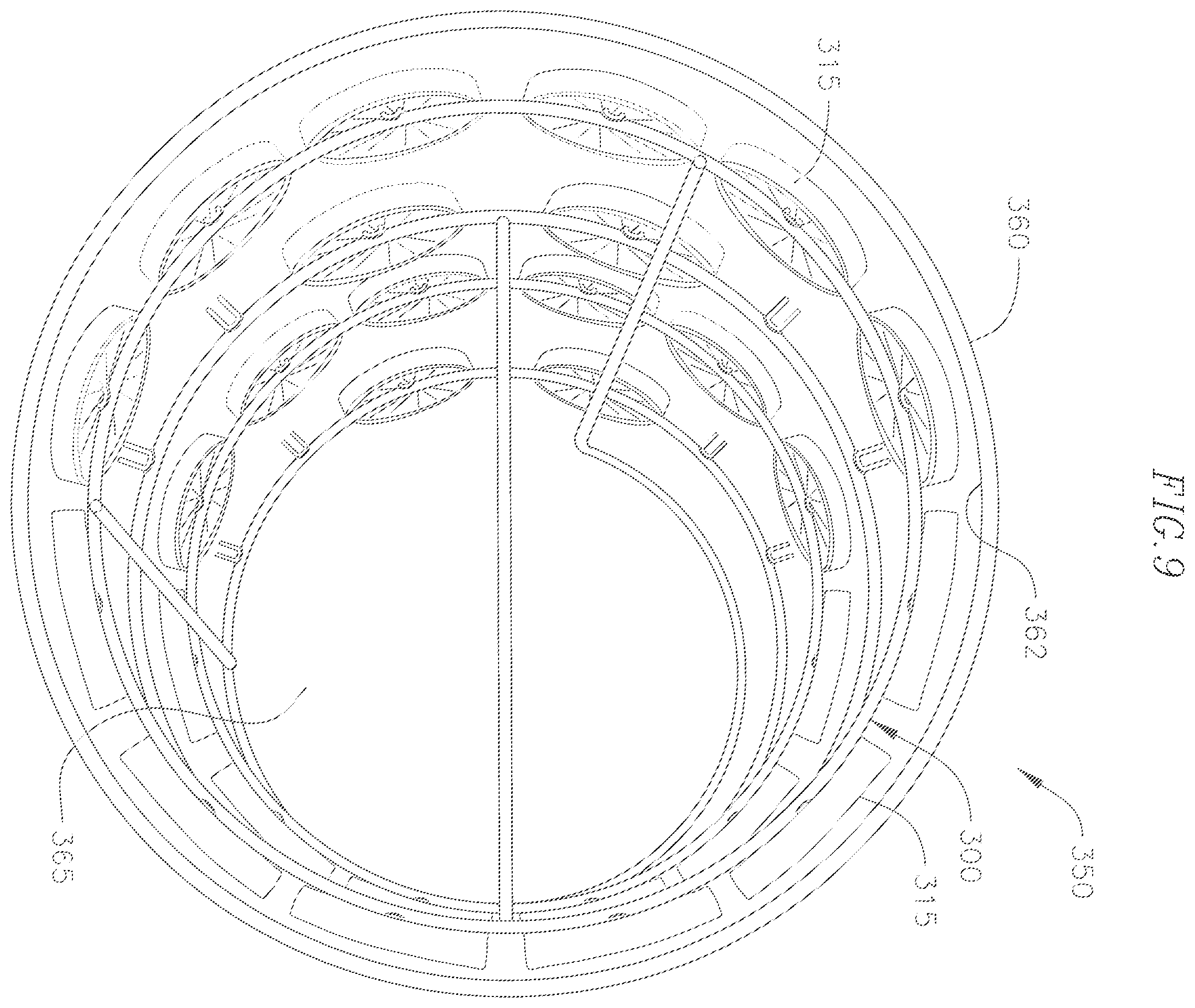 Patent US12129077 Figure 9 – Apparatus and method for holding objects in a container