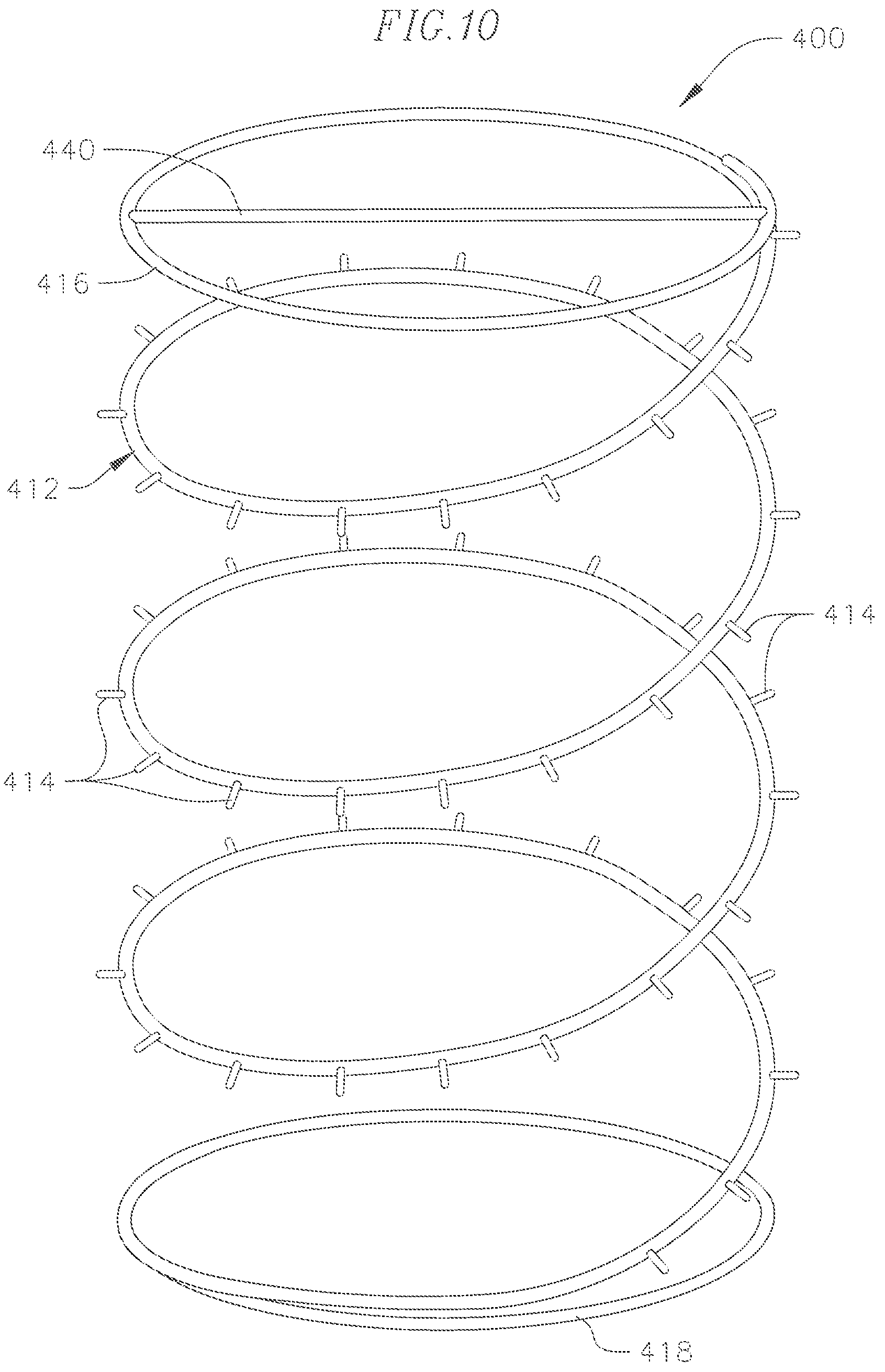 Patent US12129077 Figure 10 – Apparatus and method for holding objects in a container