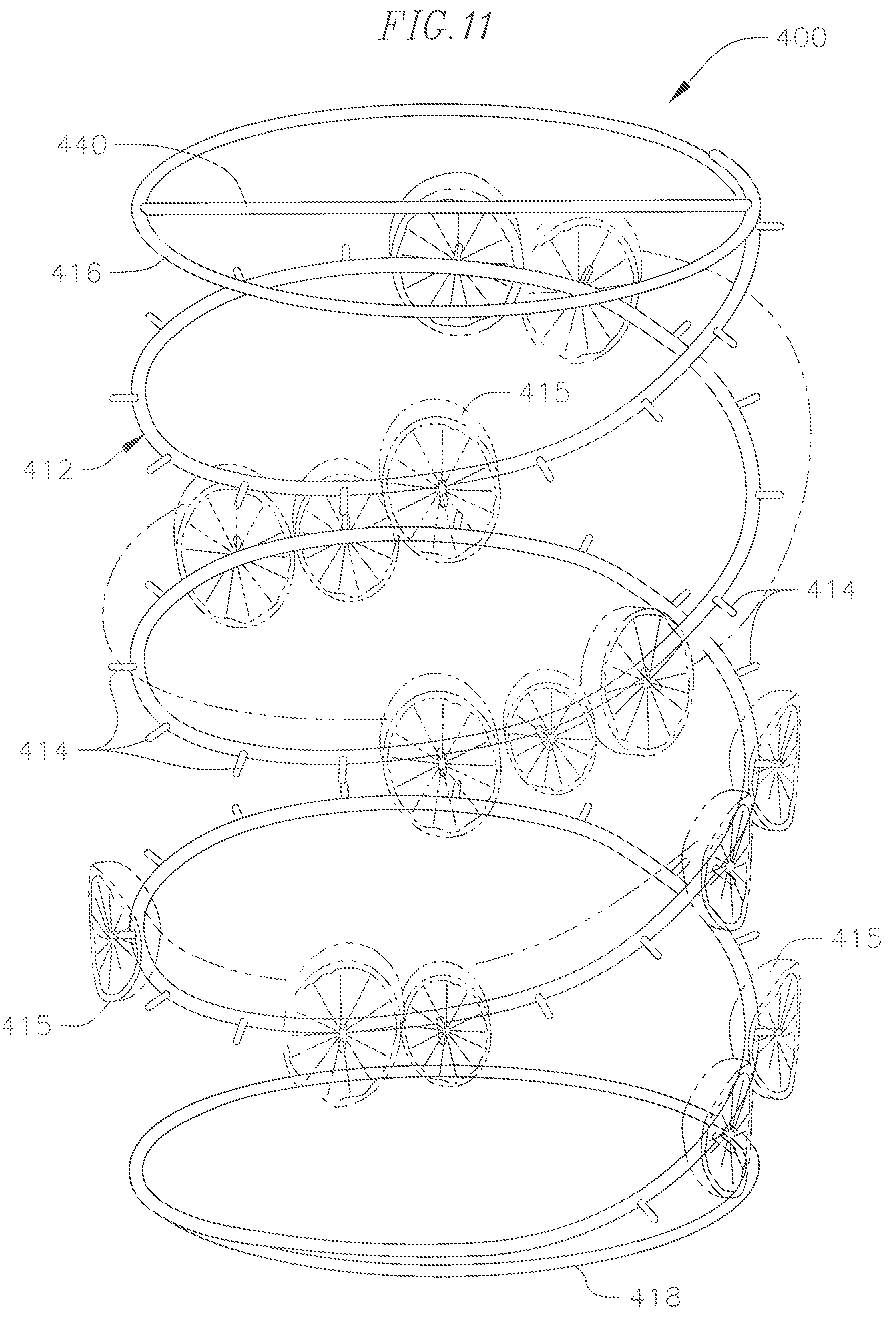 Patent US12129077 Figure 11 – Apparatus and method for holding objects in a container