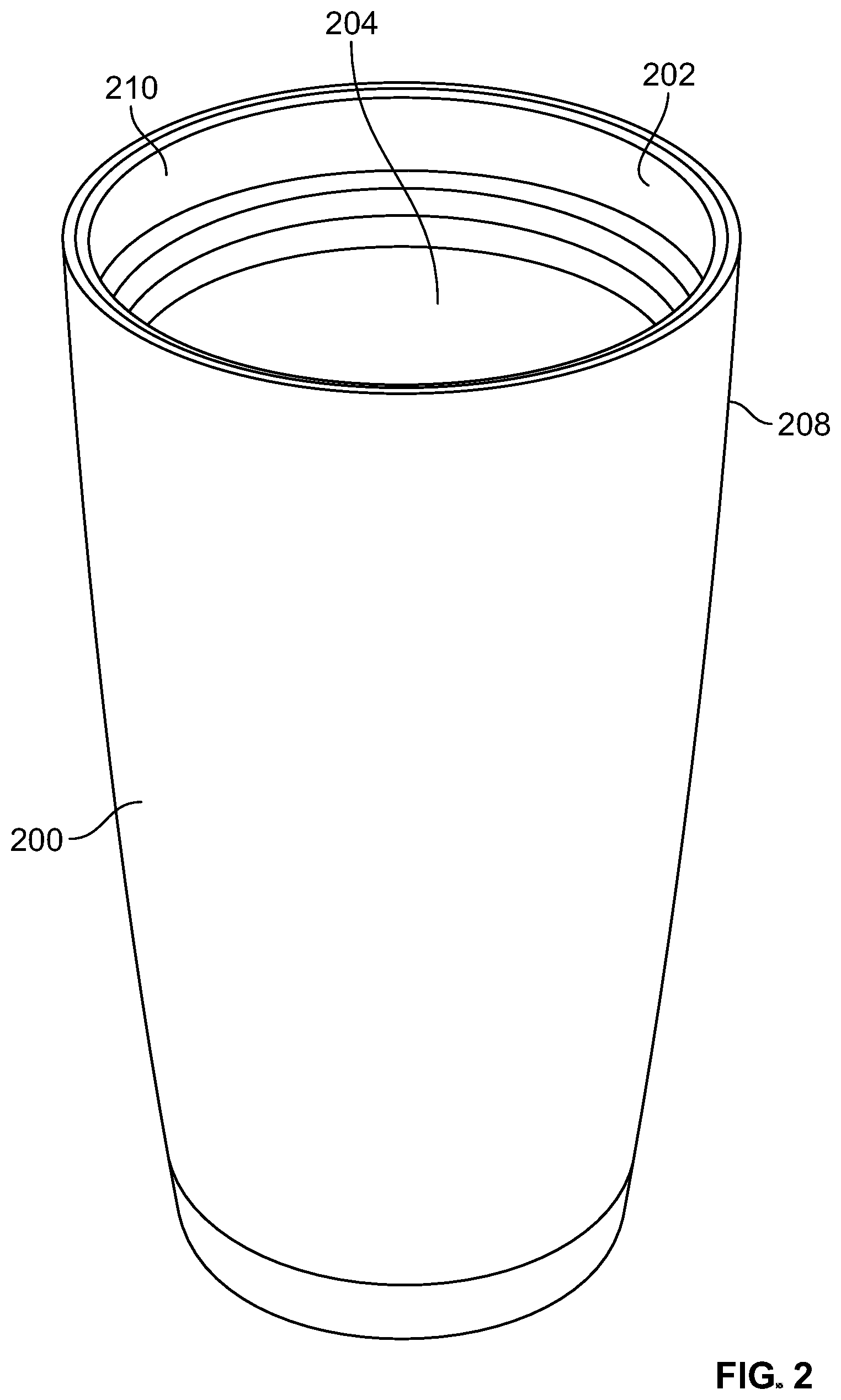 Patent US12129078 Figure 2 – Surface coating of drinkware