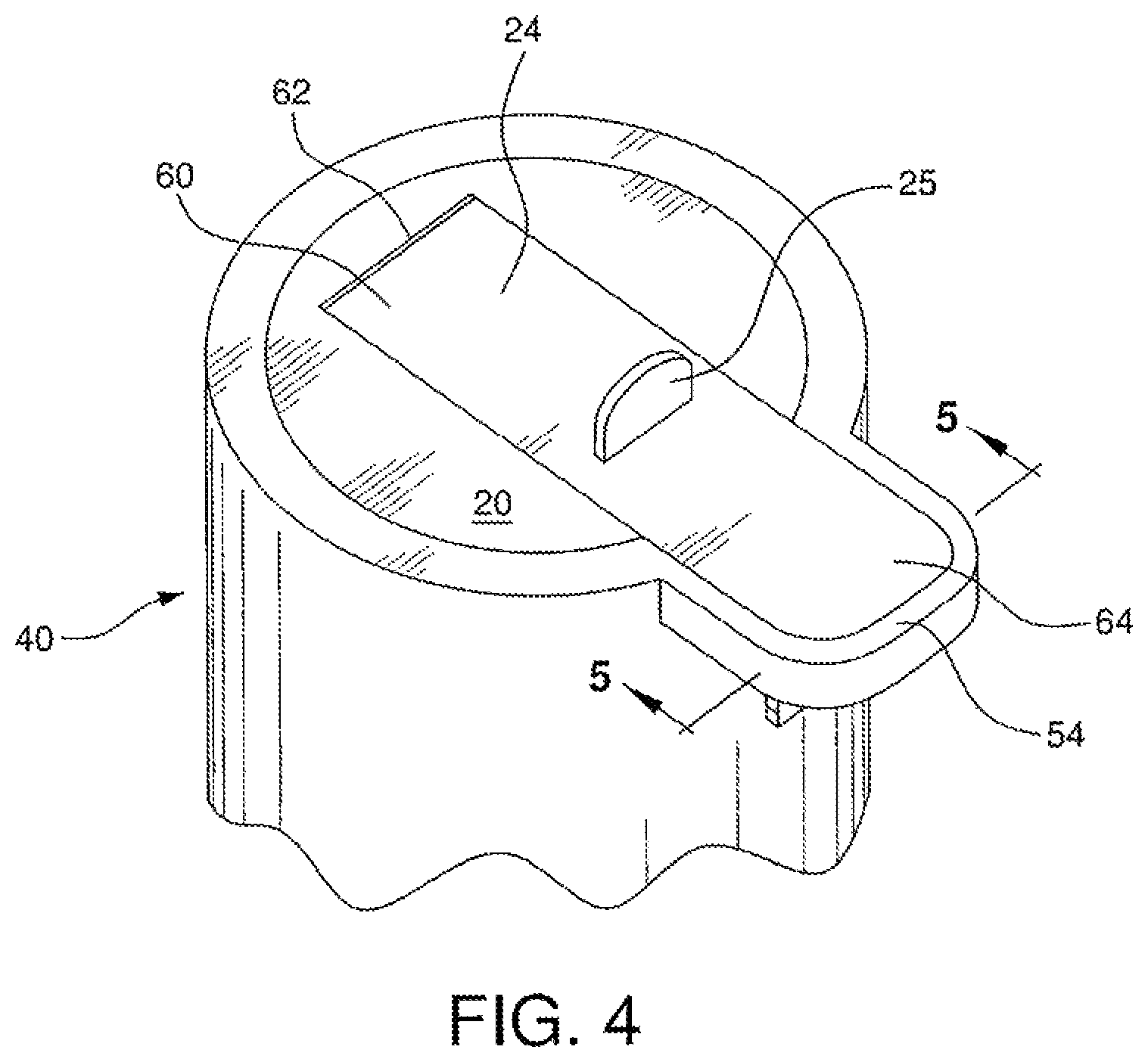 Patent US12129080 Figure 4 – Tab release child safety feature