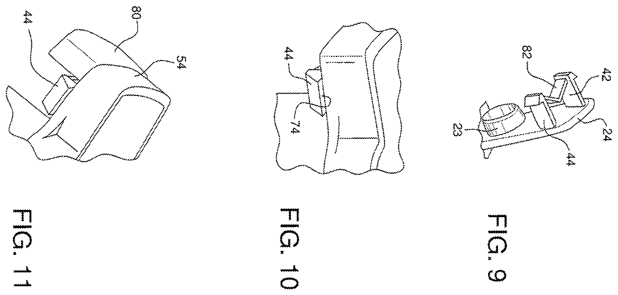 Patent US12129080 Figure 7 – Tab release child safety feature