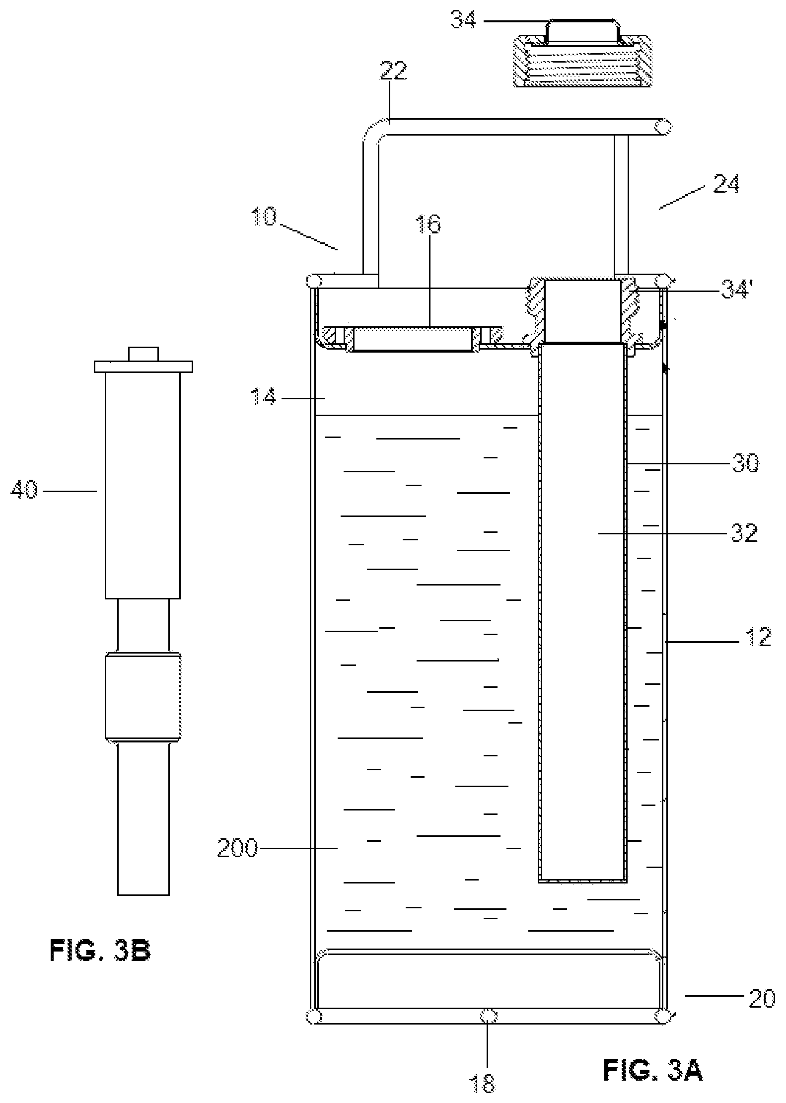 Patent US12129083 Figure 3 – Fuel container assembly