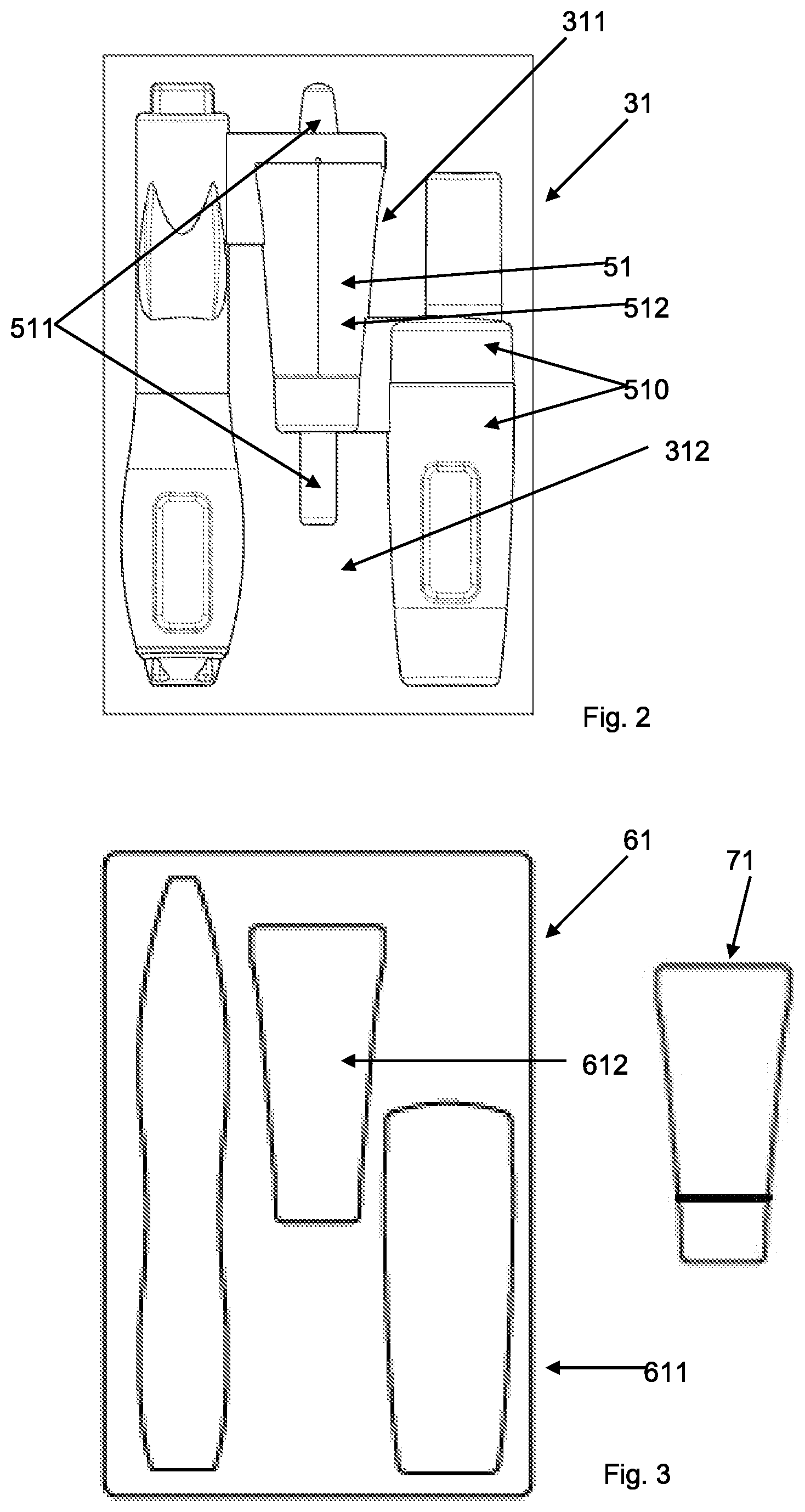 Patent US12129086 Figure 2 – Container for cosmetic products and production method therefor