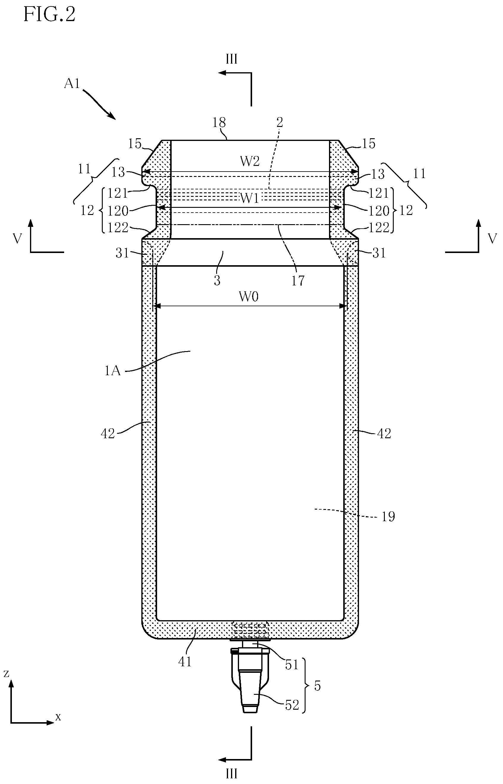 Patent US12129092 Figure 2 – Pouch-container packaging material, and pouch-container packaging body