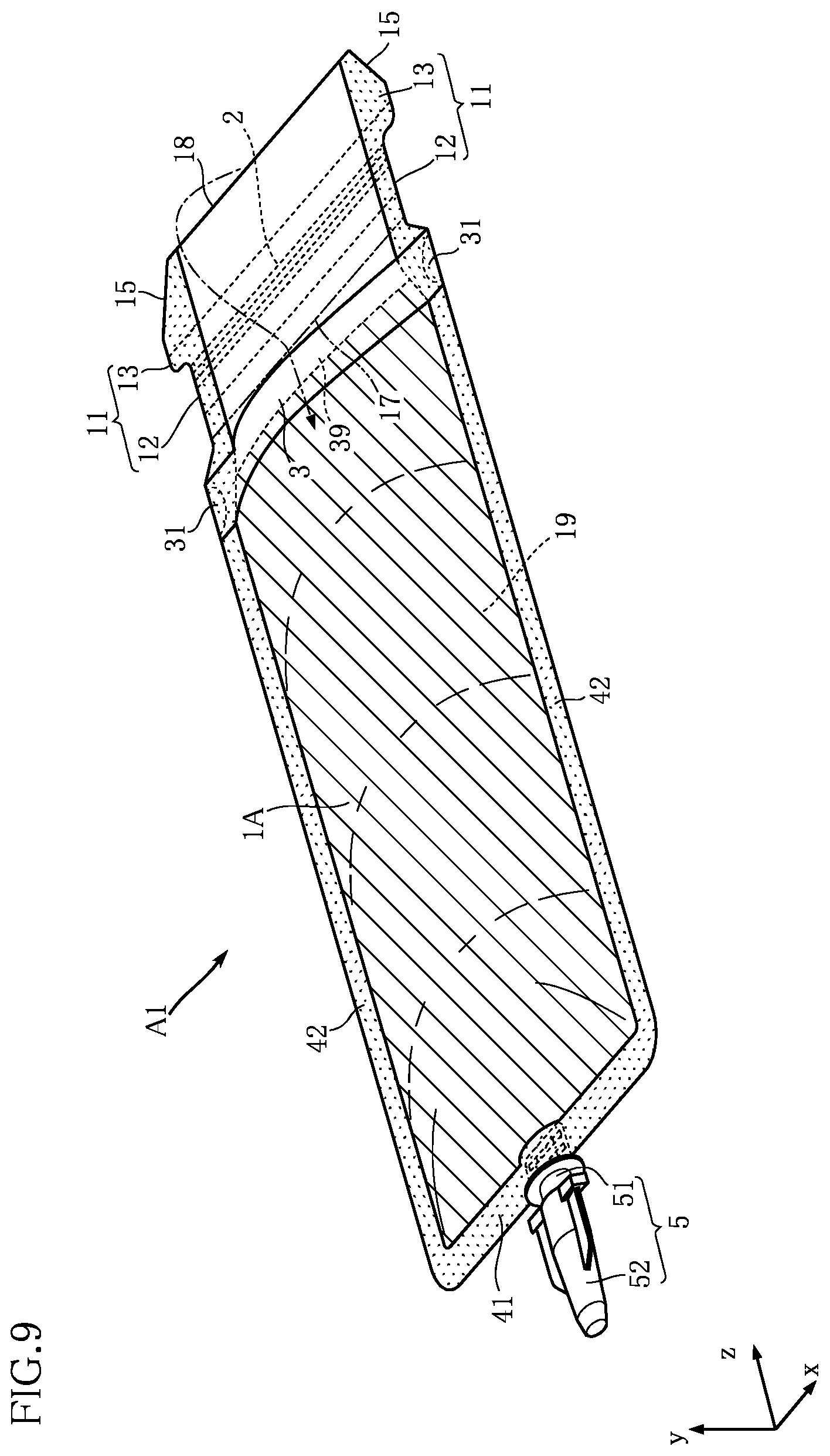 Patent US12129092 Figure 8 – Pouch-container packaging material, and pouch-container packaging body