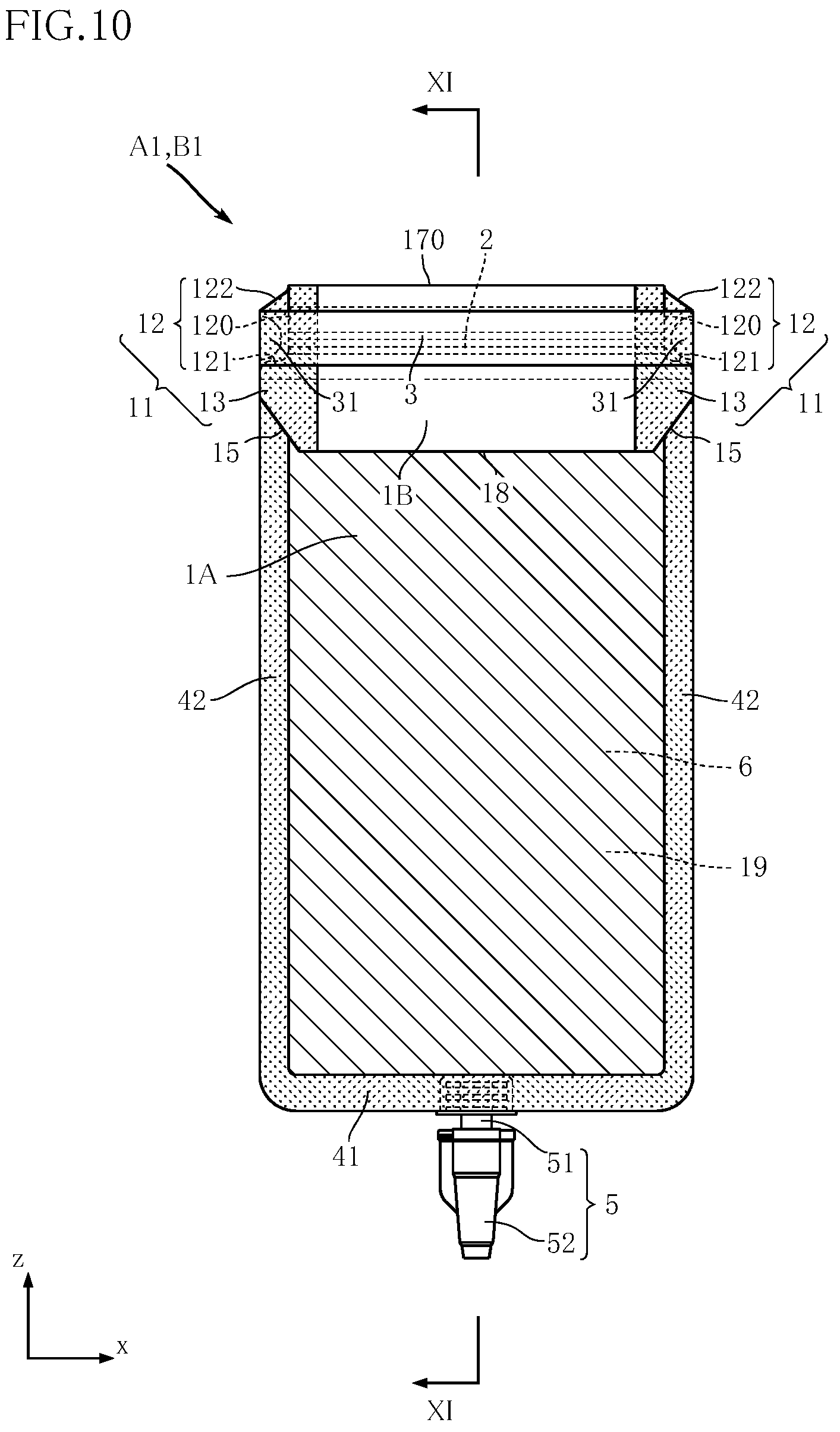 Patent US12129092 Figure 9 – Pouch-container packaging material, and pouch-container packaging body