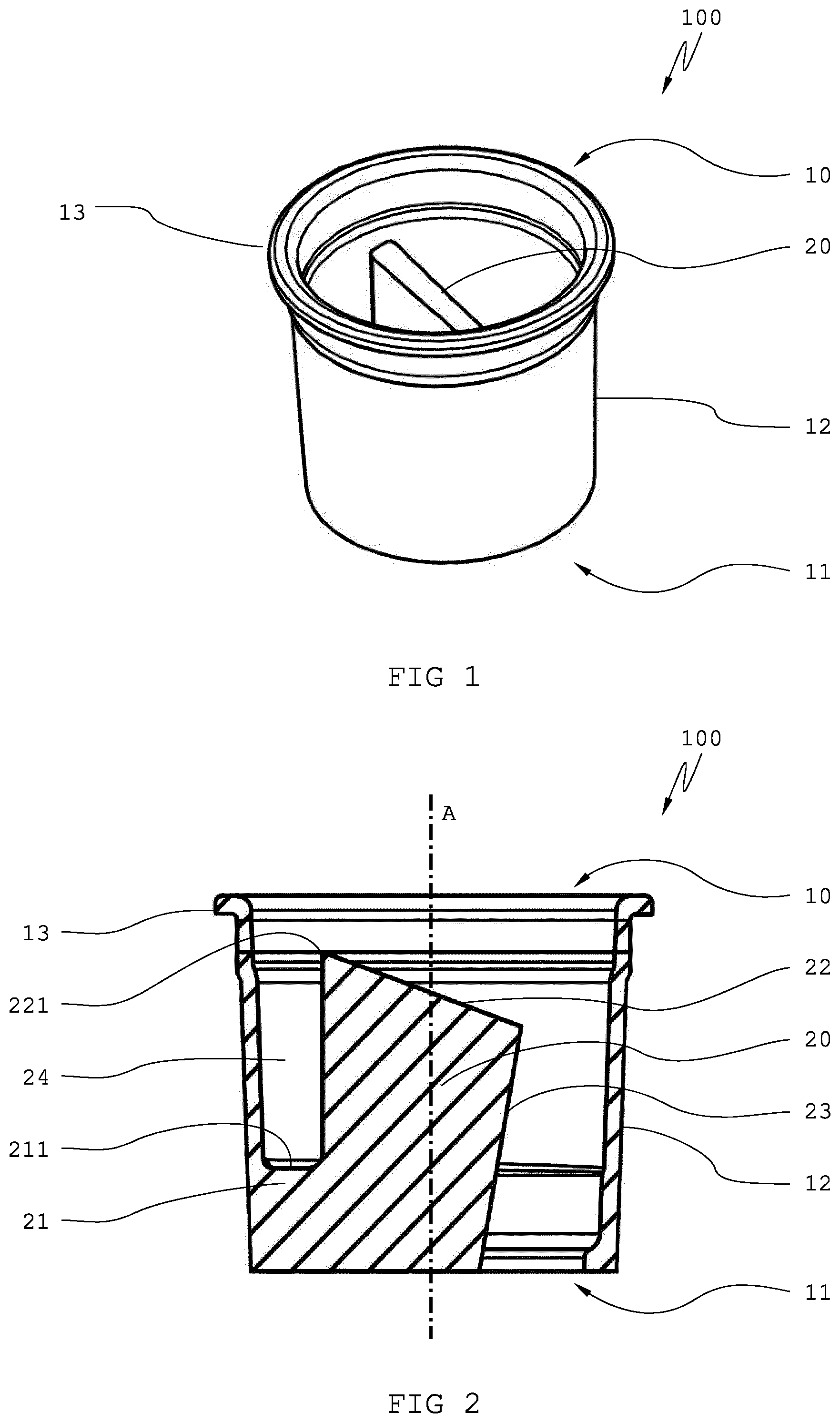 Patent US12129096 Figure 1 – Adapter for connecting a refill container