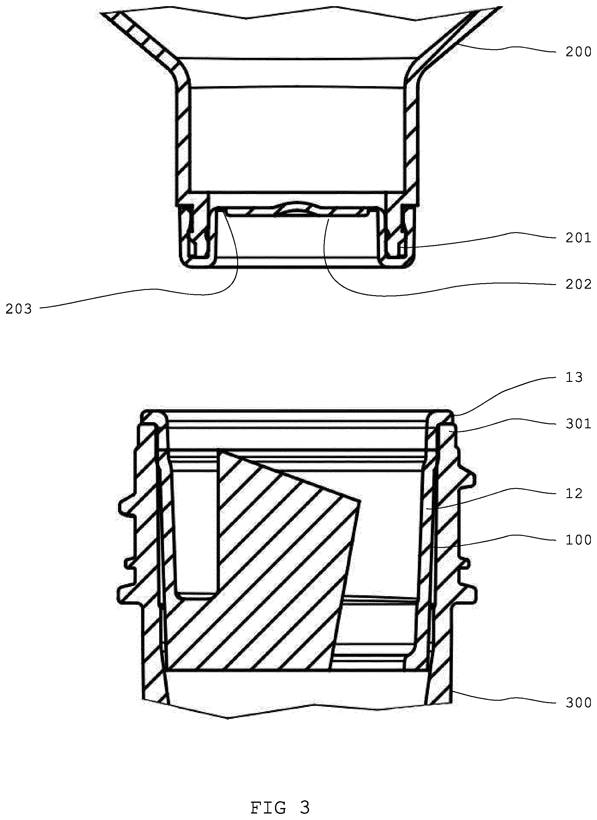 Patent US12129096 Figure 2 – Adapter for connecting a refill container