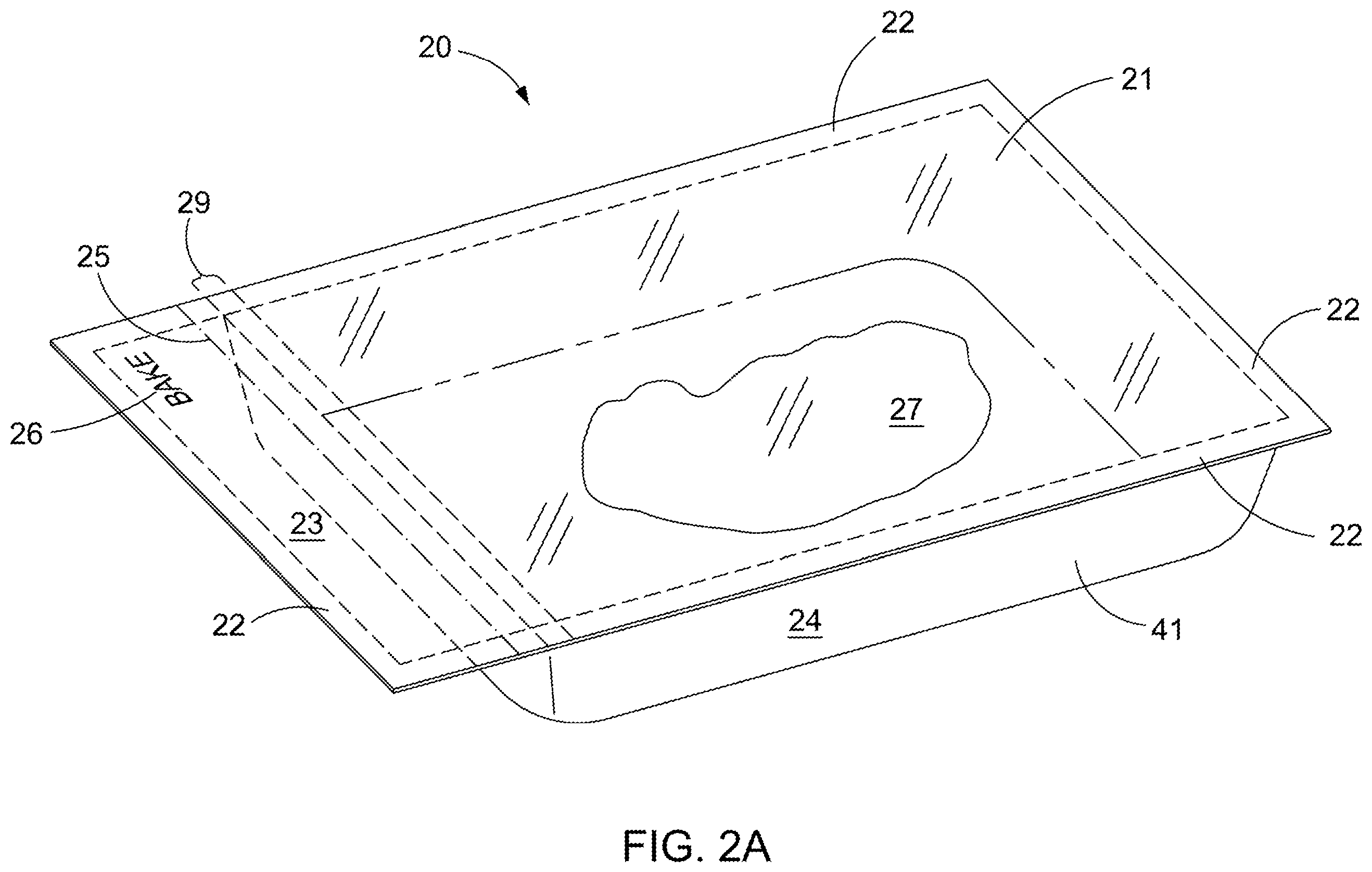 Patent US12129098 Figure 4 – Ovenable package