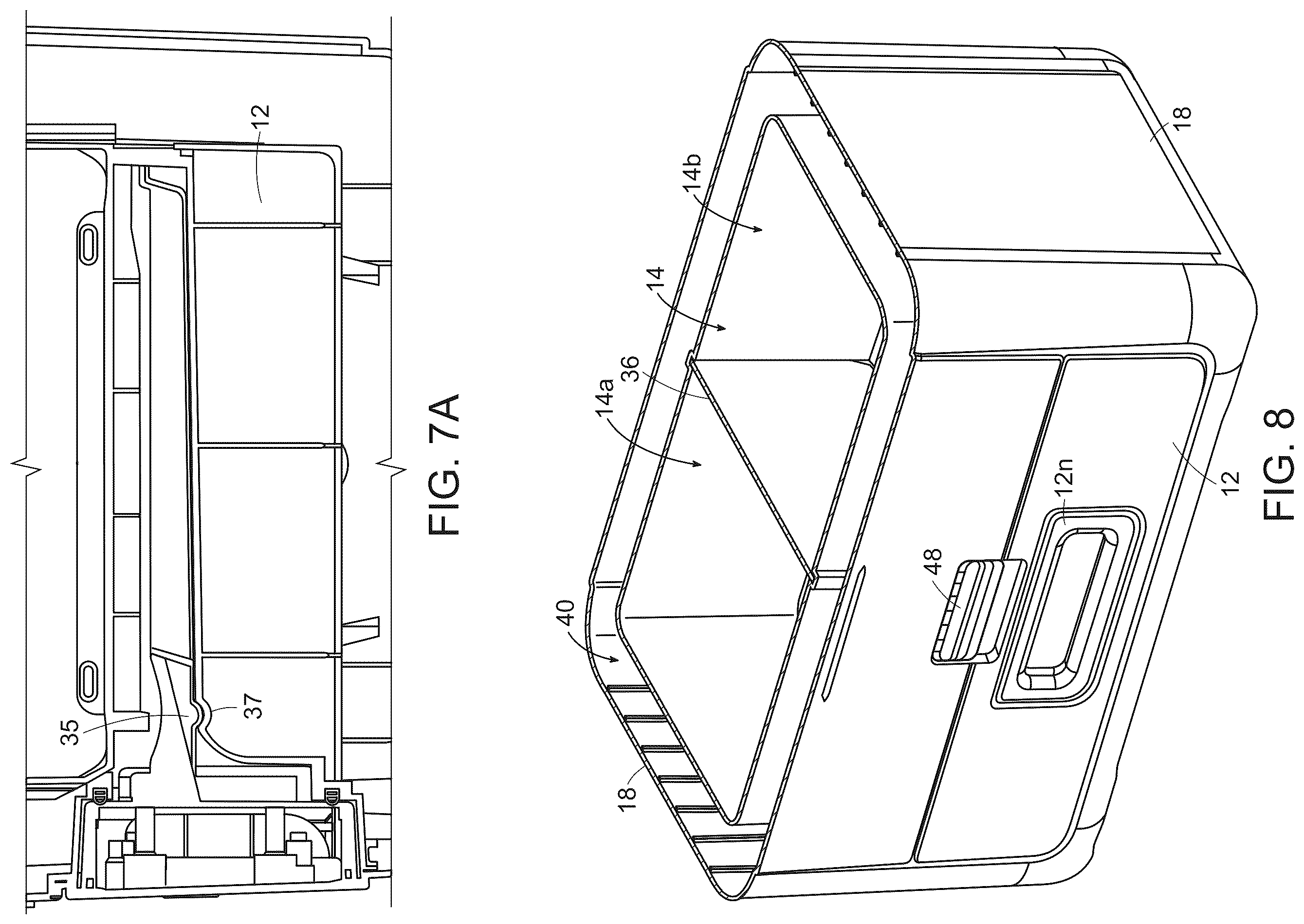 Patent US12129099 Figure 8 – Insulated container with a drawer