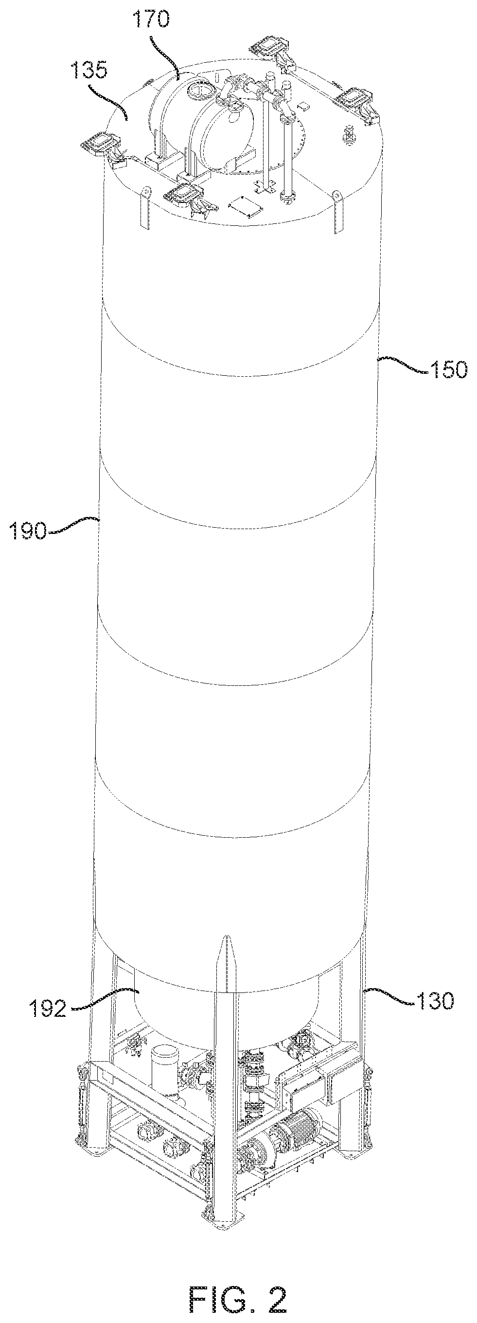 Patent US12129109 Figure 2 – Storage system for volatile liquids