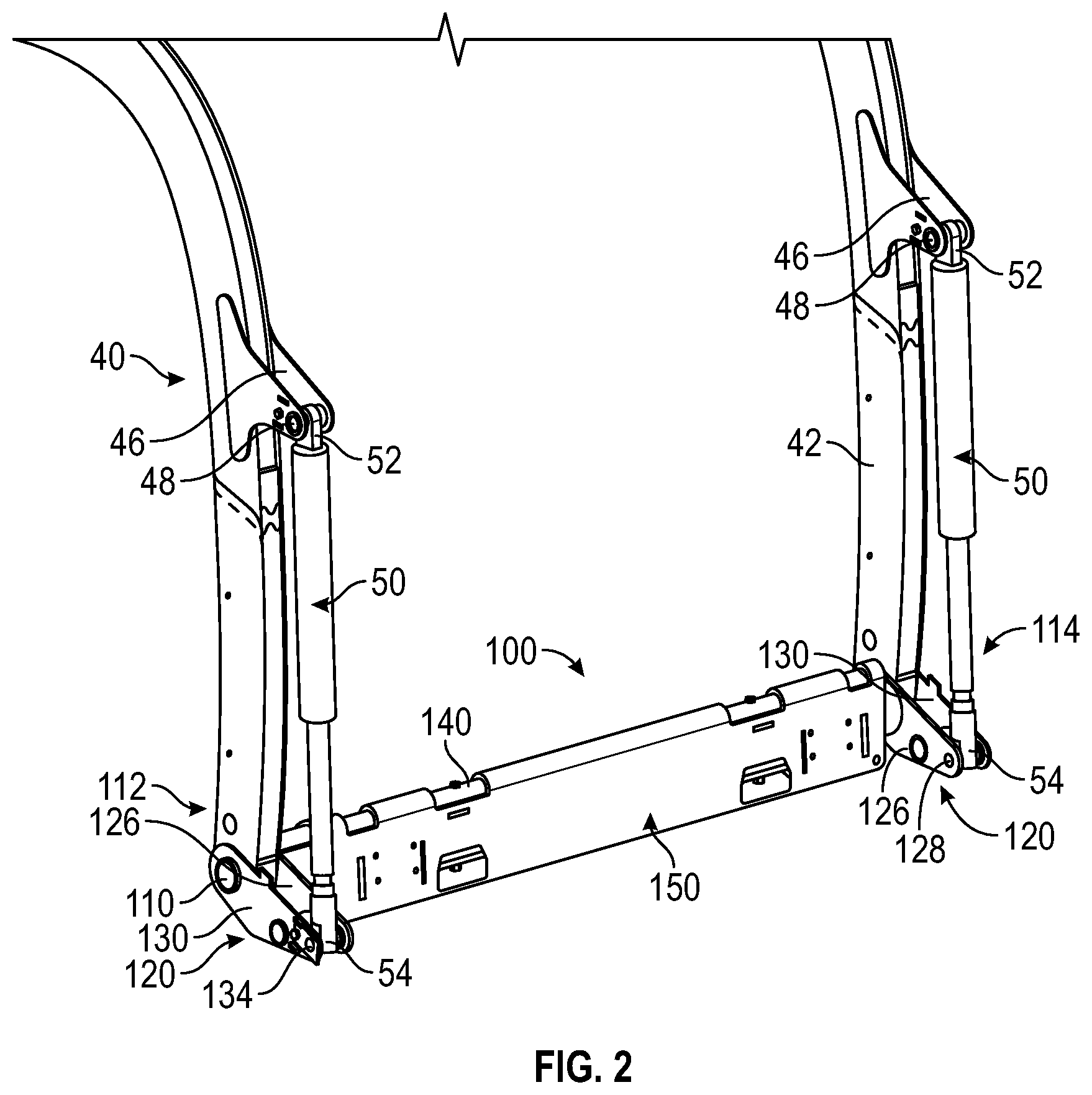 Patent US12129111 Figure 2 – Attachment system for vehicle