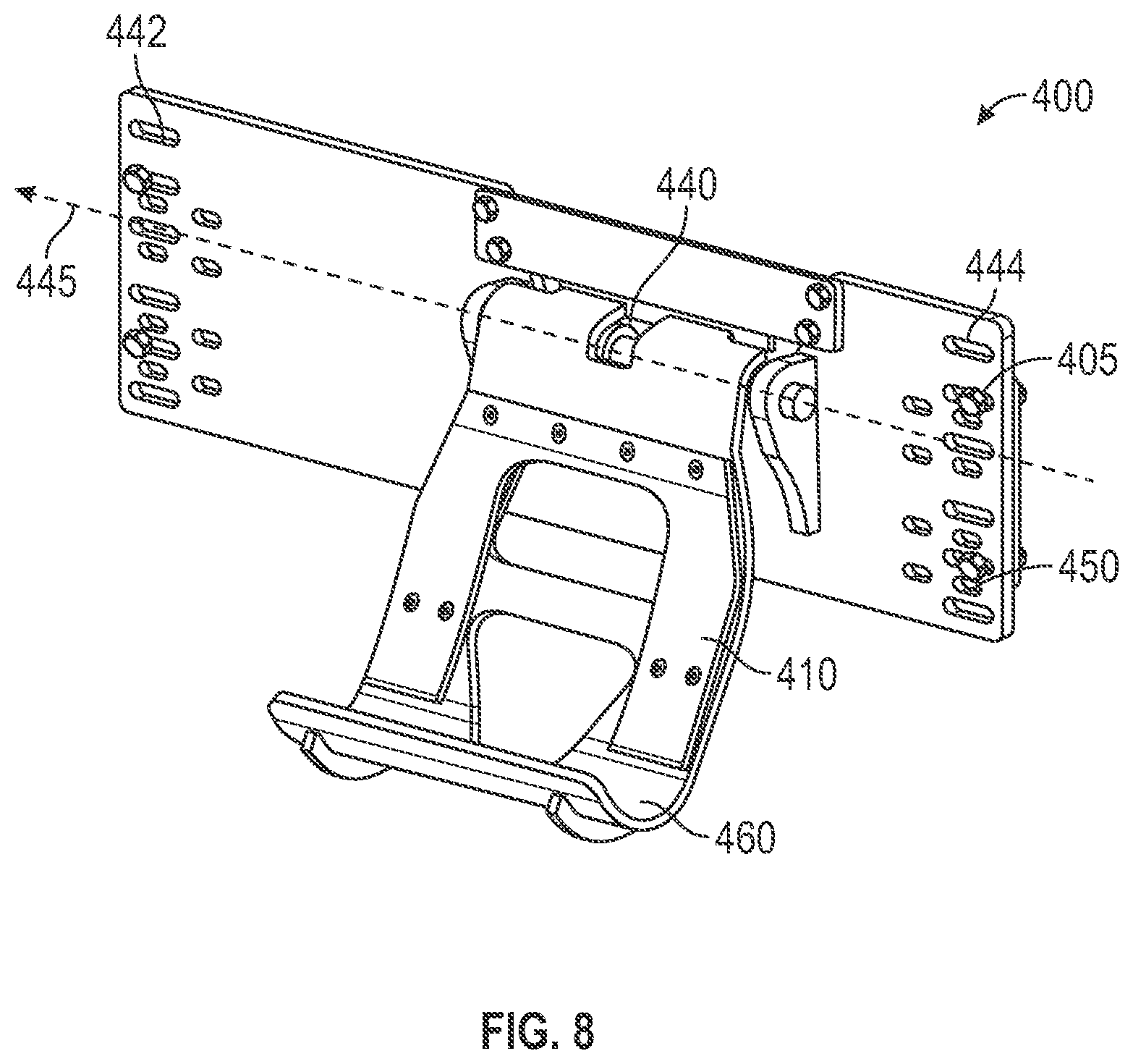 Patent US12129112 Figure 8 – Carry can lateral stabilizer